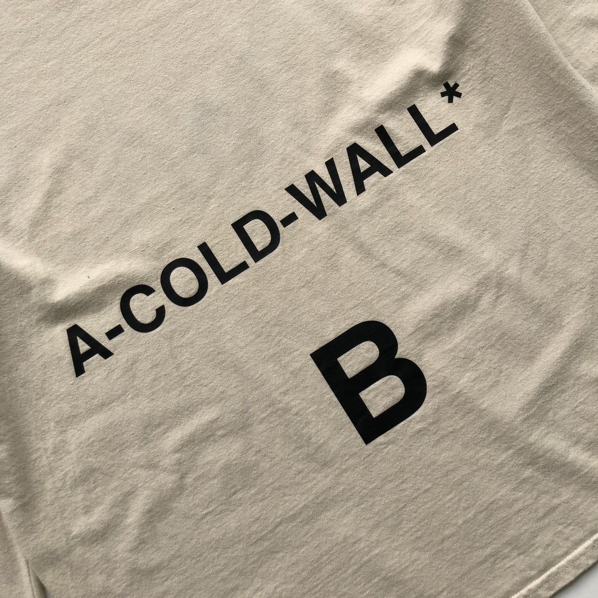 A-COLD-WALL* ACW A Cold Wall by Samuel Ross B Long Sleeve T-Shirt Beige Size US XL / EU 56 / 4 - 8 Thumbnail
