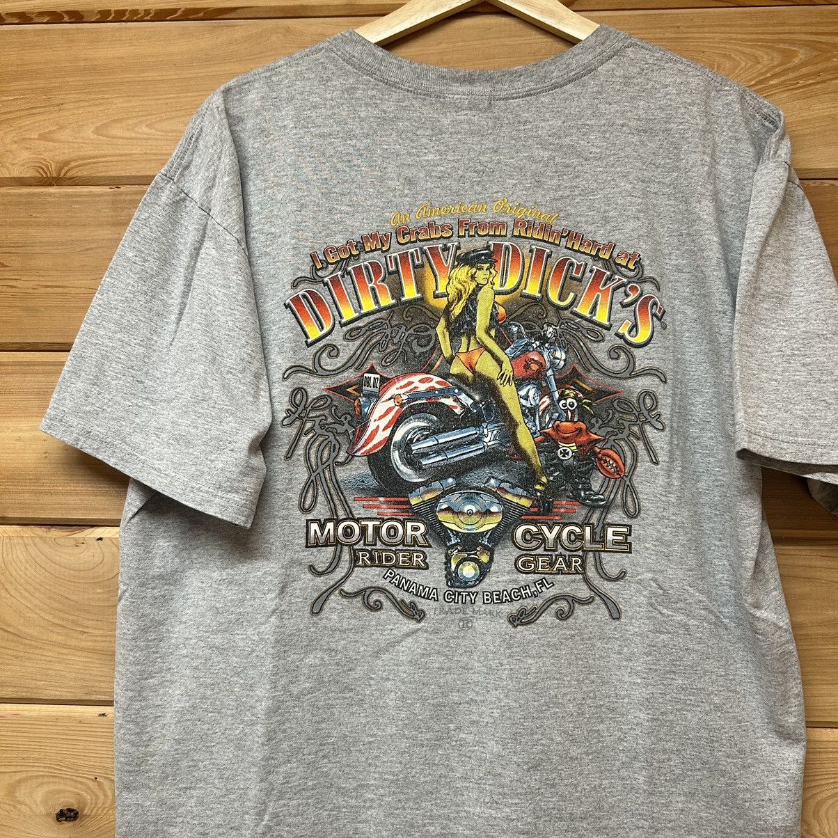 Harley Davidson Vintage Dirty Dicks Motorcycle Biker Funny Raunchy T Shirt Size US L / EU 52-54 / 3 - 1 Thumbnail