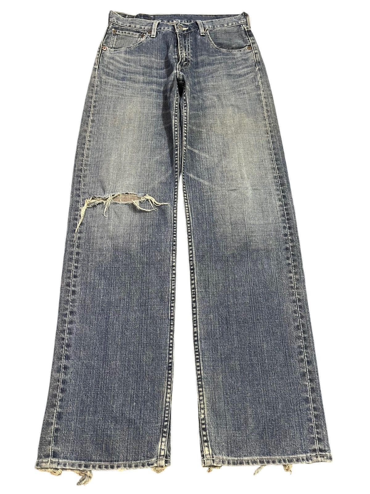 Levi's Vintage 90s Levis 503 Blue Wash Distress Style Baggy Jeans Size US 30 / EU 46 - 1 Thumbnail