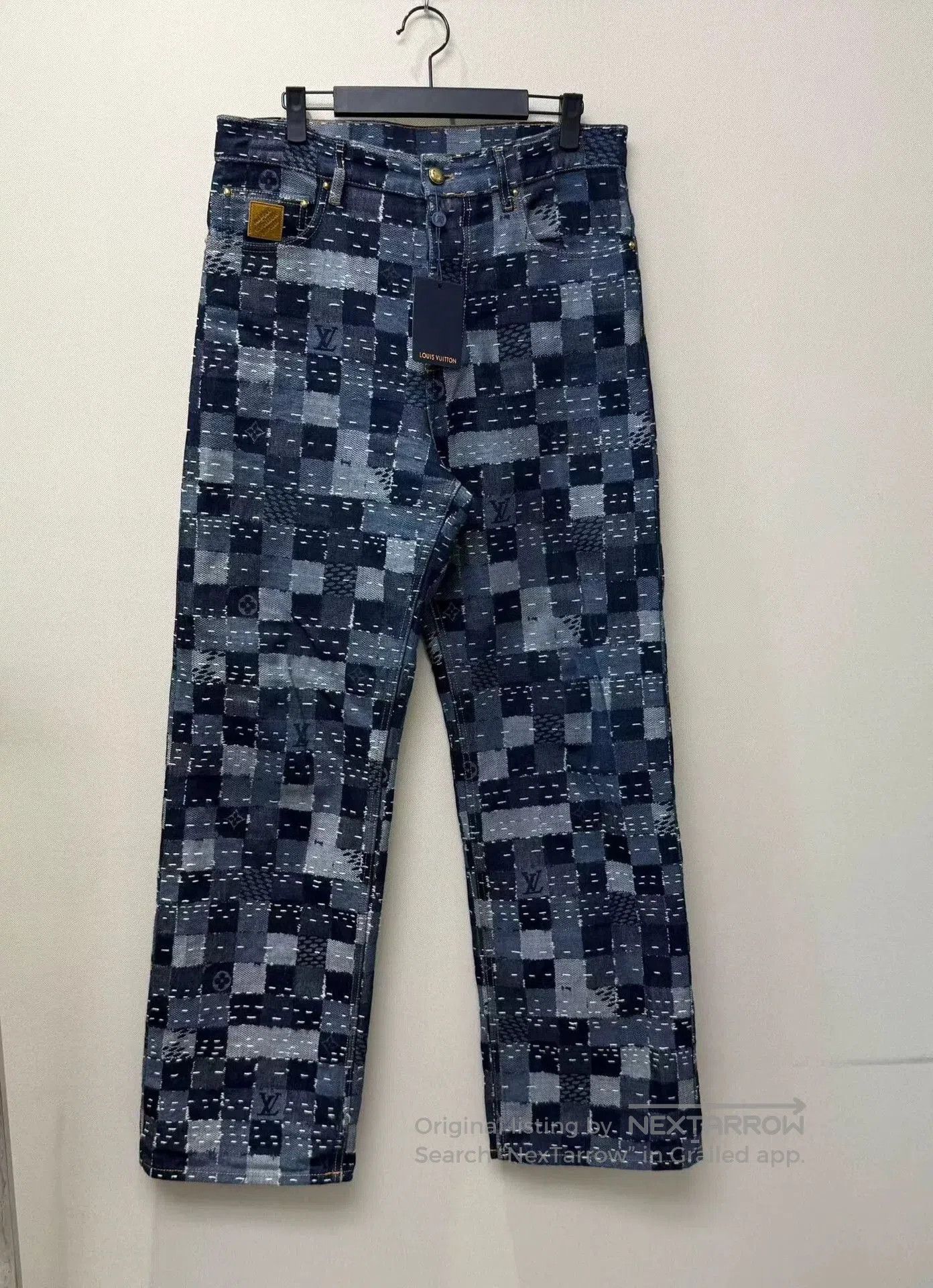 Louis Vuitton louis vuitton lv x nigo blue denim pants. Size US 30 / EU 46 - 1 Thumbnail