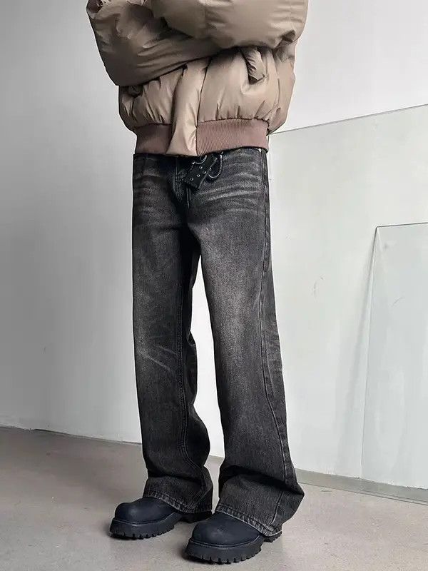 Japanese Brand VIBE Vintage wash Y2K micro flare baggy jeans Size US 31 - 8 Thumbnail