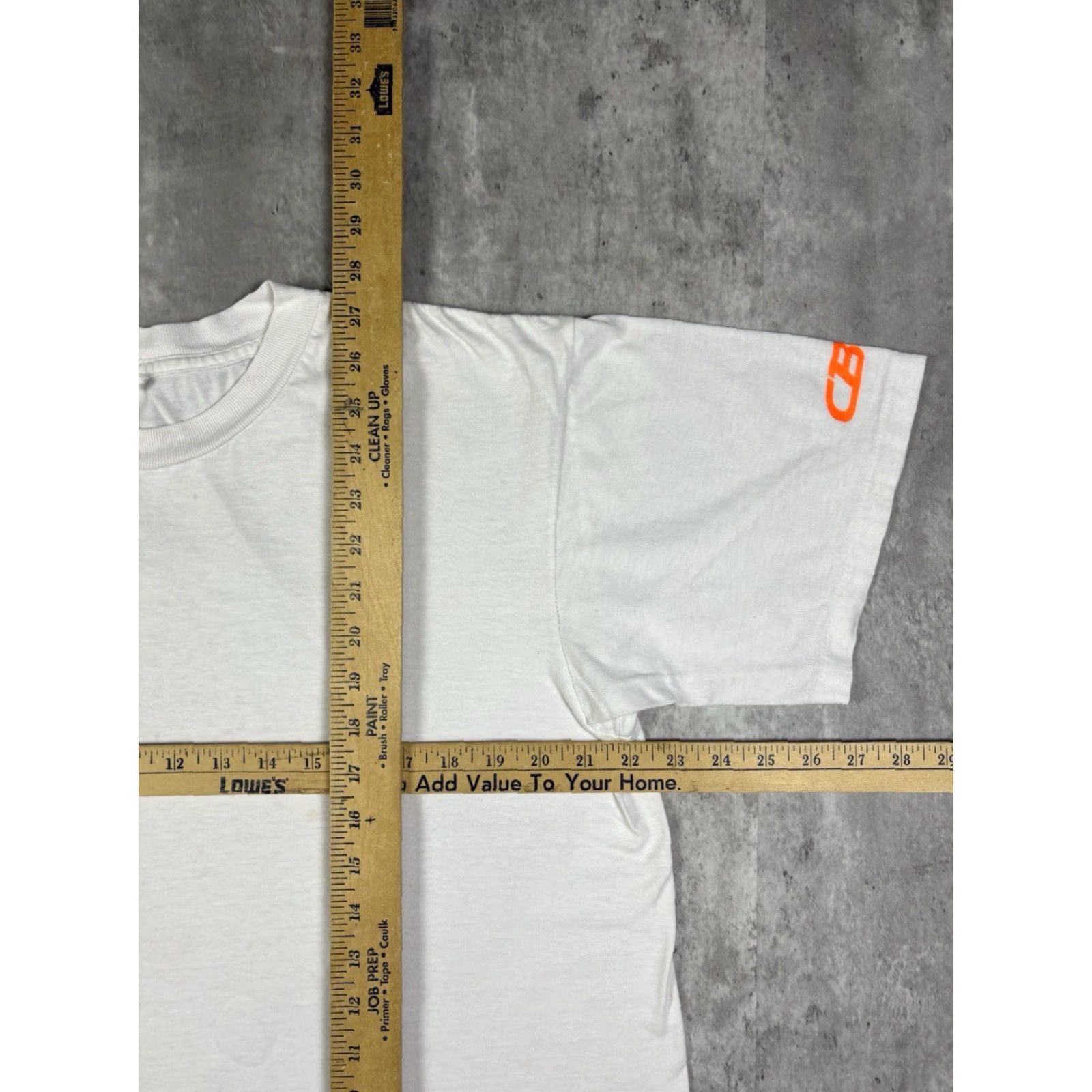 CB Sports VINTAGE CB Sports T-Shirt 90s XL Men White Cotton Graphic Print Crew Neck Short Sleeve Breathable All Seasons Double-Sided 80s? Size US XL / EU 56 / 4 - 7 Thumbnail