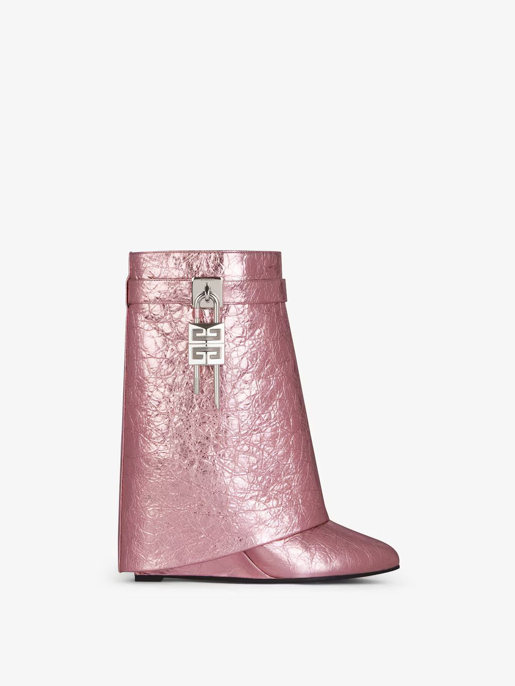 o1w1db10525 Shark Lock Ankle Boots in Pink