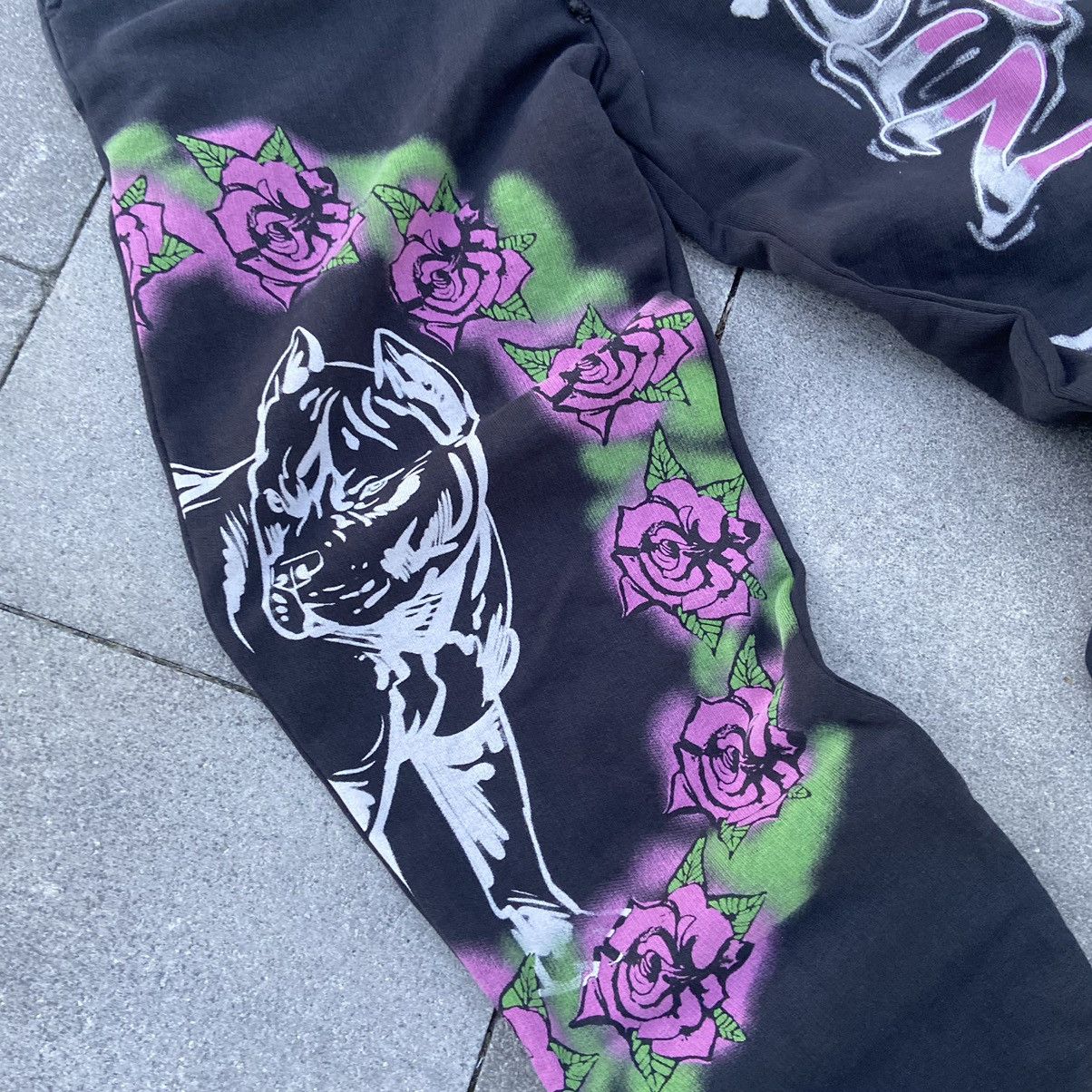 Jaded London × Japanese Brand 📌 Crazy Jaded London Ridin' Dirty Graffiti Sweatpants Size 28" / US 6 / IT 42 - 3 Thumbnail
