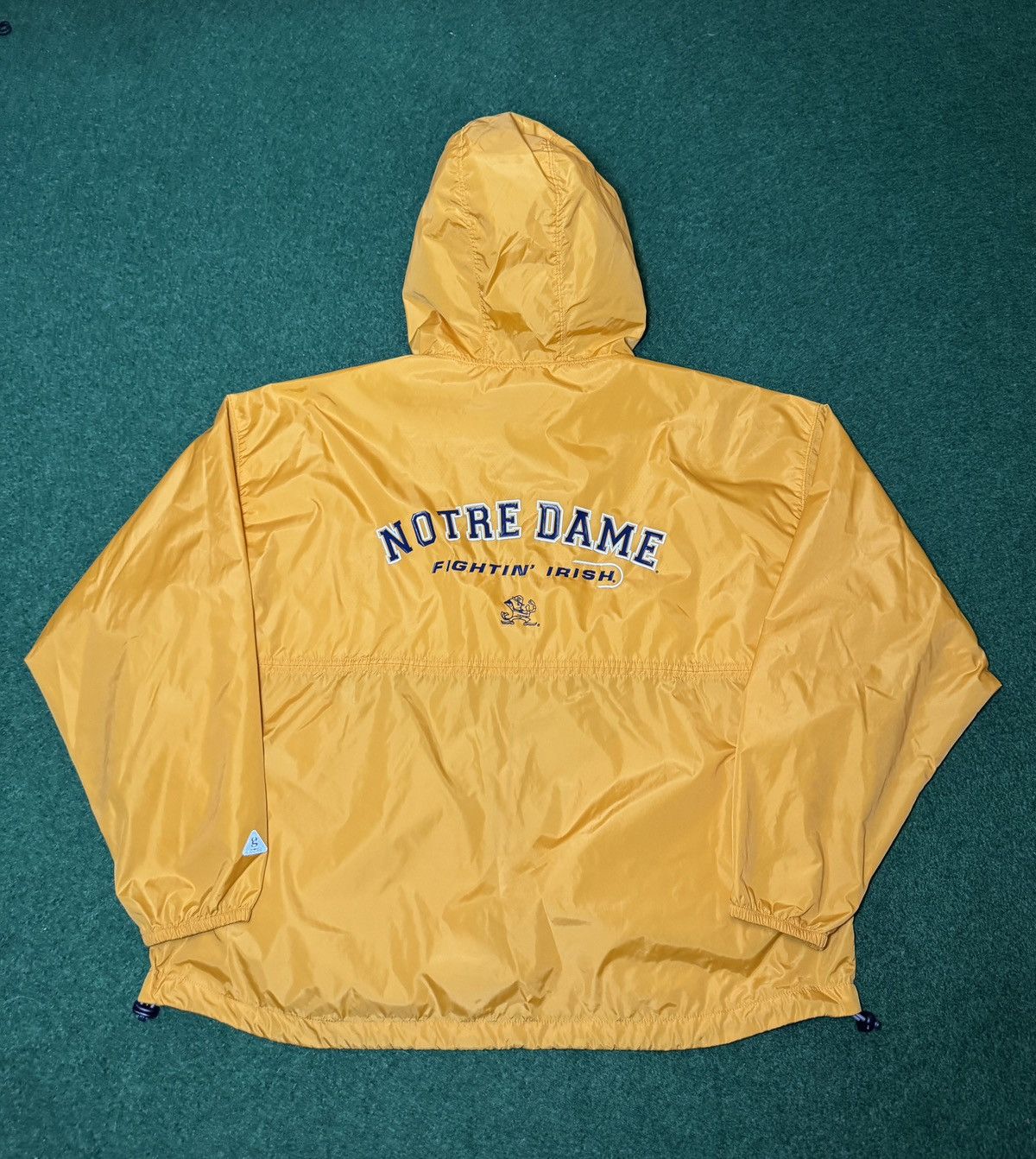 NCAA Notre Dame Fighting Irish Zip Yellow Windbreaker Jacket Size US L / EU 52-54 / 3 - 3 Thumbnail