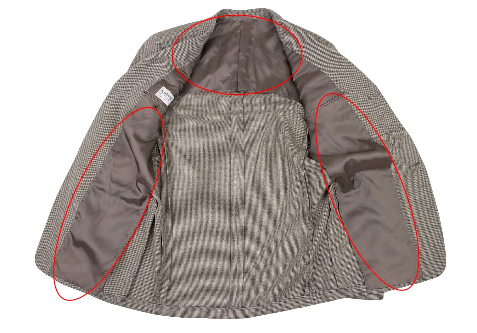 Armani Collezioni Silk Blend Wool Patterned Jacket in Gray Size 46 Size US XXS / EU 40 - 11 Thumbnail