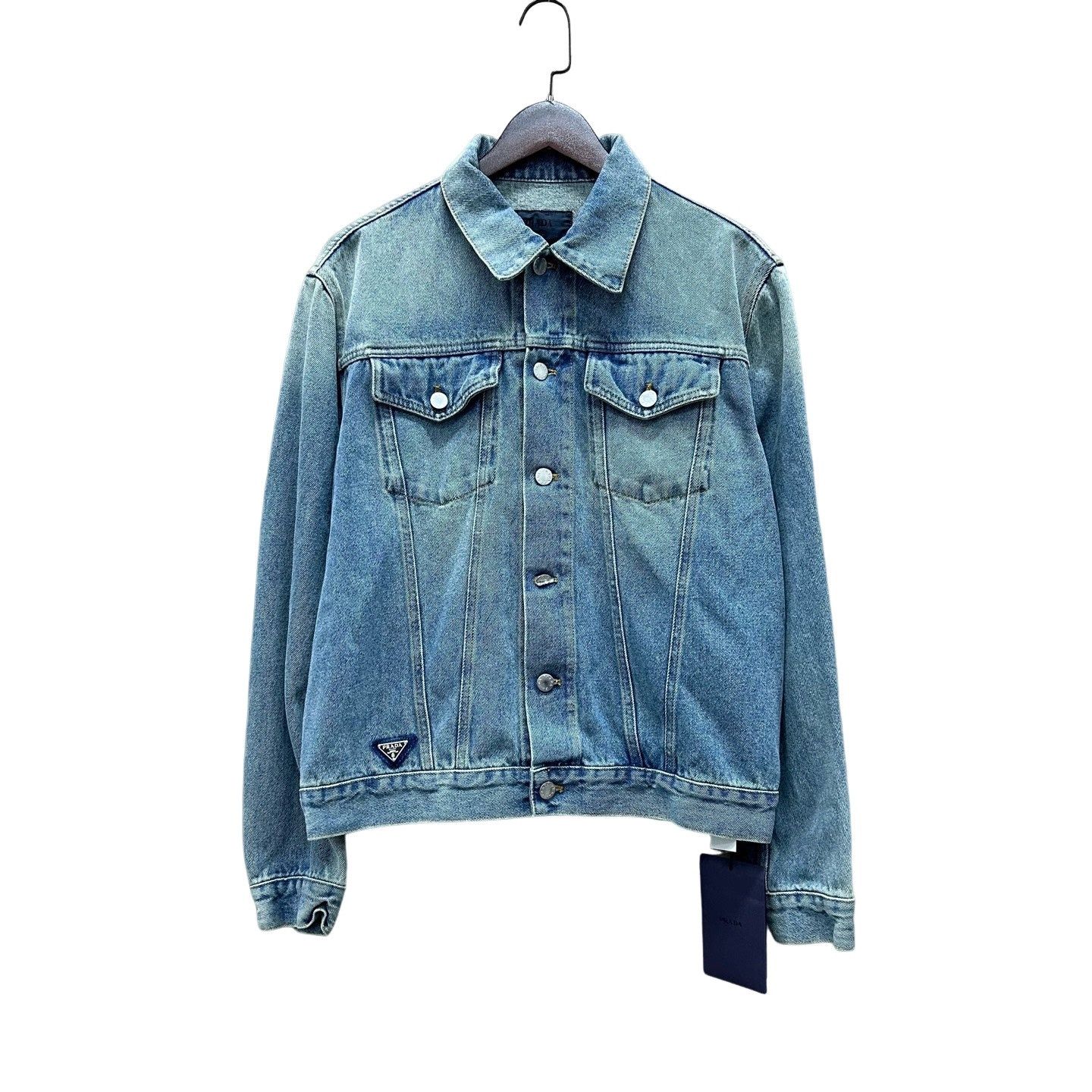 Prada Prada Logo Patch Denim Jacket Size XL Size US XL / EU 56 / 4 - 1 Thumbnail