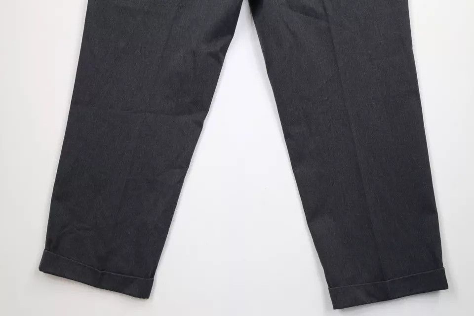 Lands' End × Vintage Vintage 90s Lands End Cotton Pleated Cuffed Wide Leg Pants Size US 38 / EU 54 - 11 Thumbnail