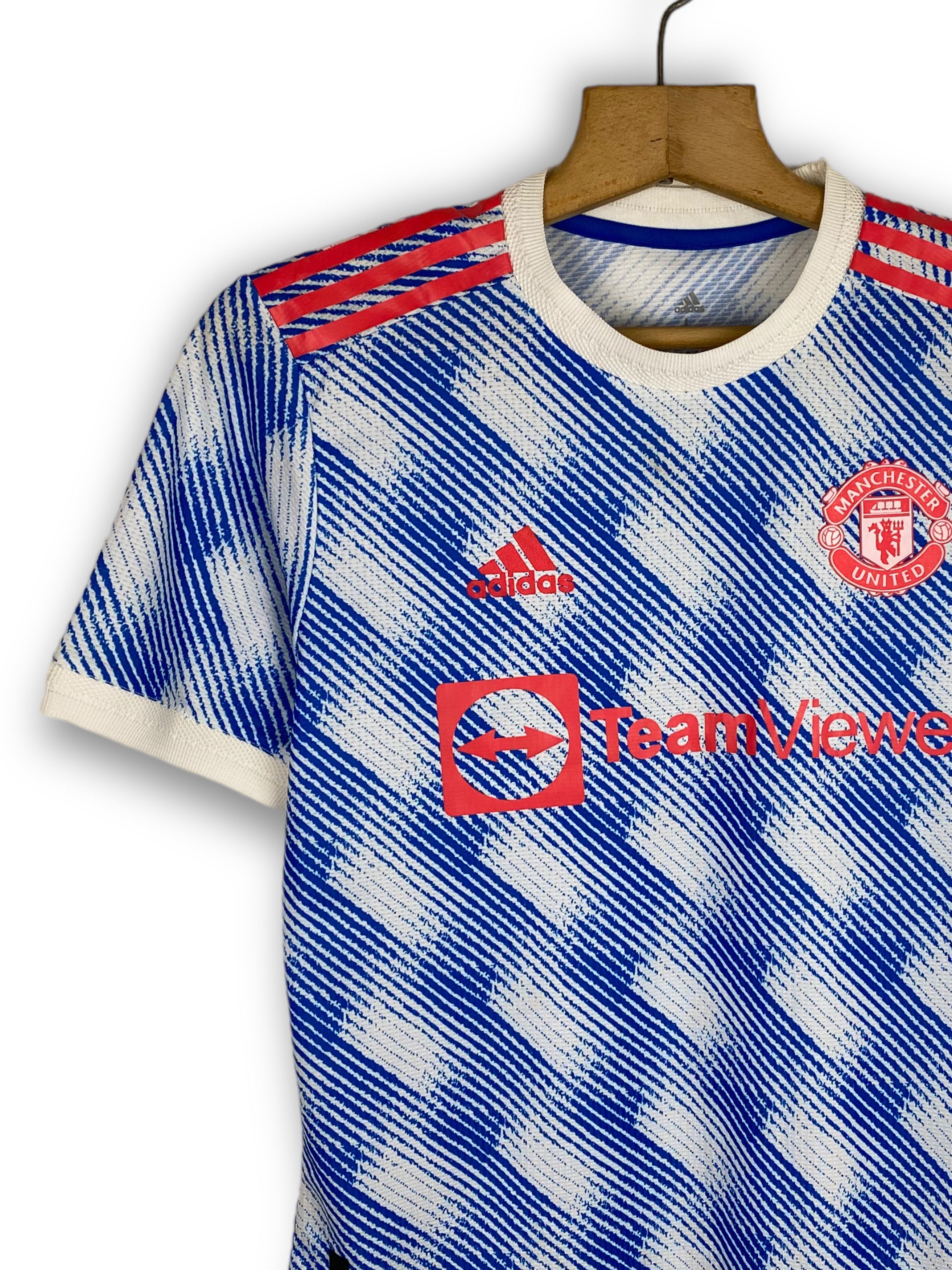 Adidas 21/22 ADIDAS Manchester United TeamViewer Soccer Jersey M508 Size US M / EU 48-50 / 2 - 3 Thumbnail