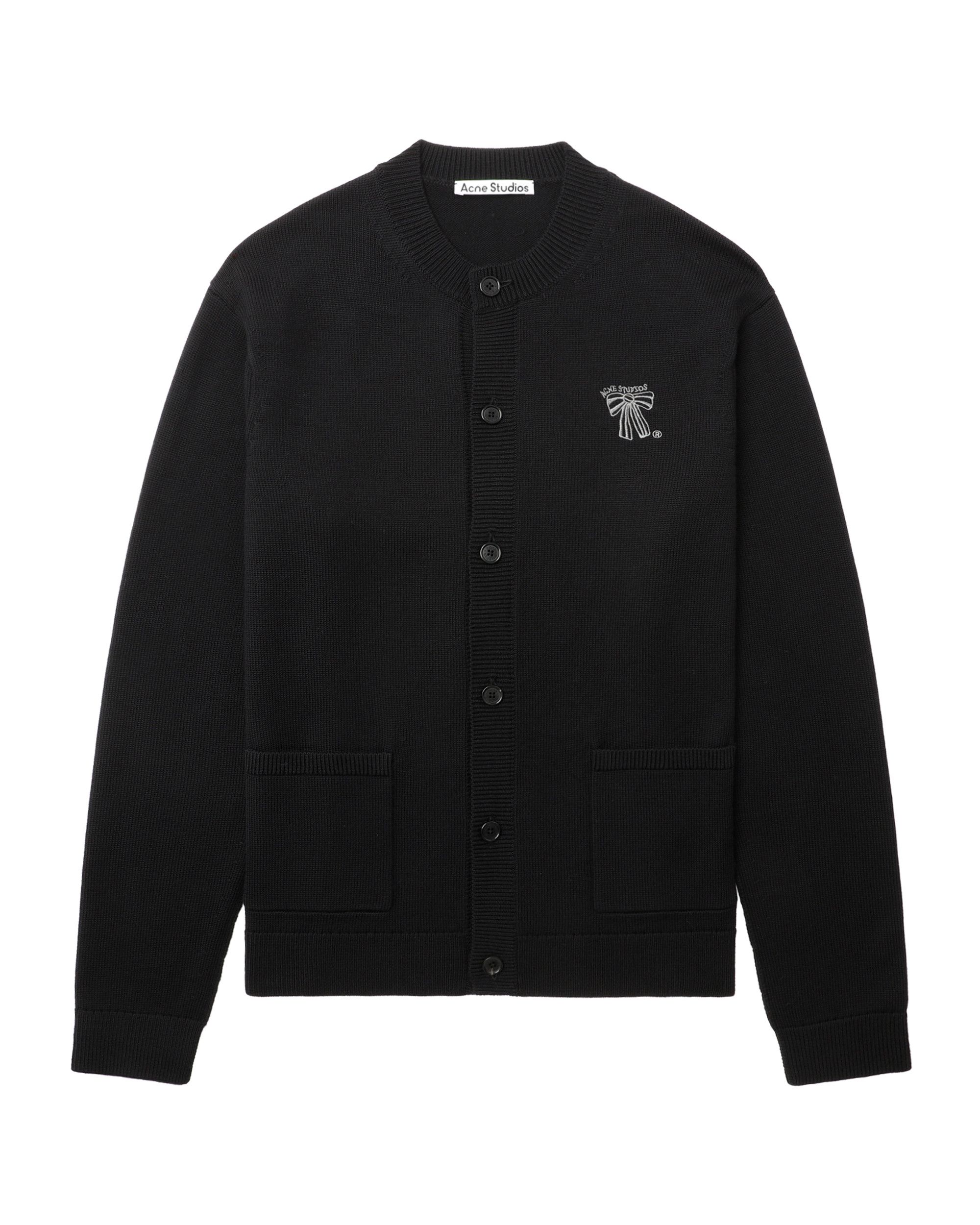 Acne Studios Acne Studios Bow Embroidery Knit Cardigan Size US L / EU 52-54 / 3 - 1 Thumbnail