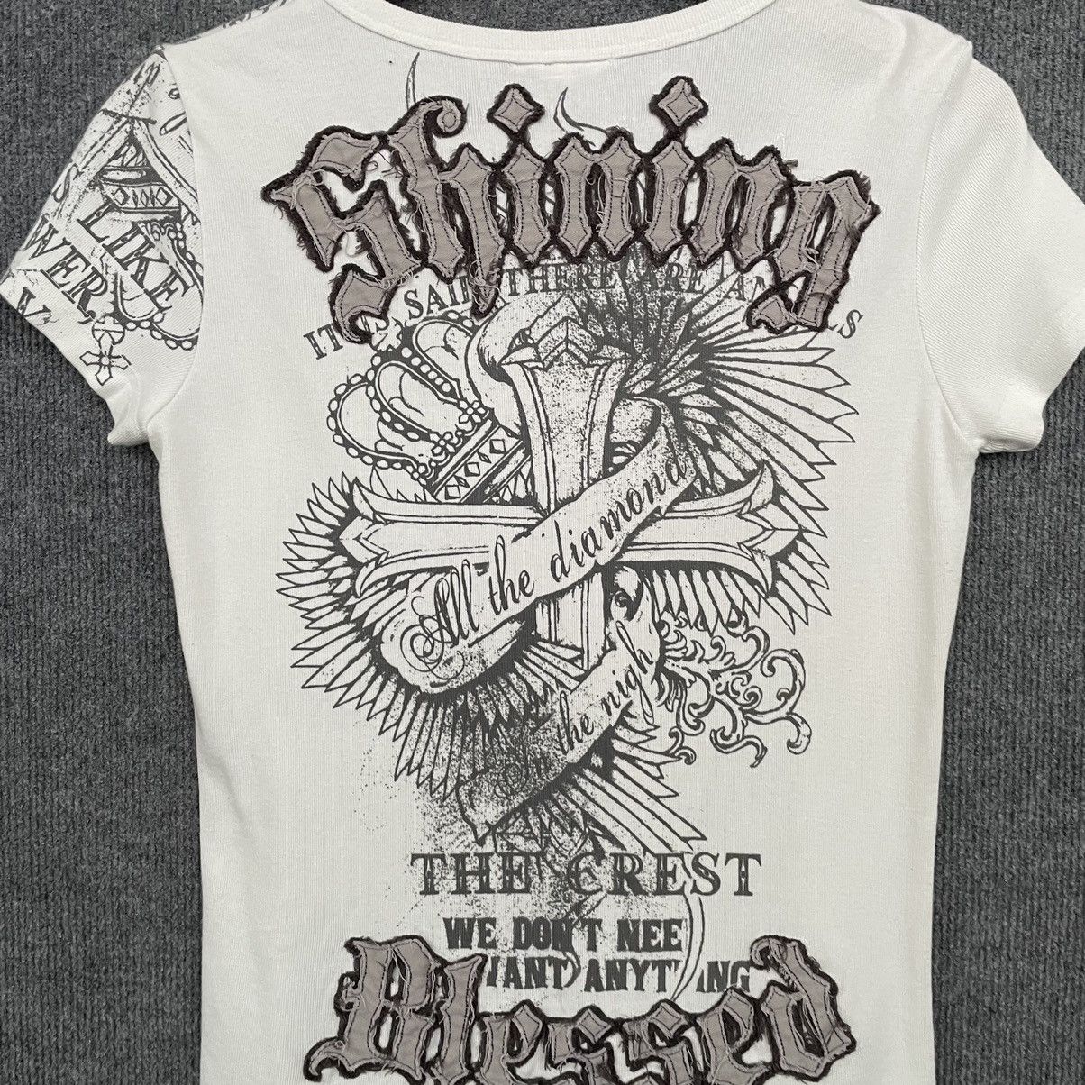 Affliction × If Six Was Nine × Japanese Brand Glitz Shining Blessed Cross Affliction Ifsixwanine Tee Size S / US 4 / IT 40 - 2 Thumbnail
