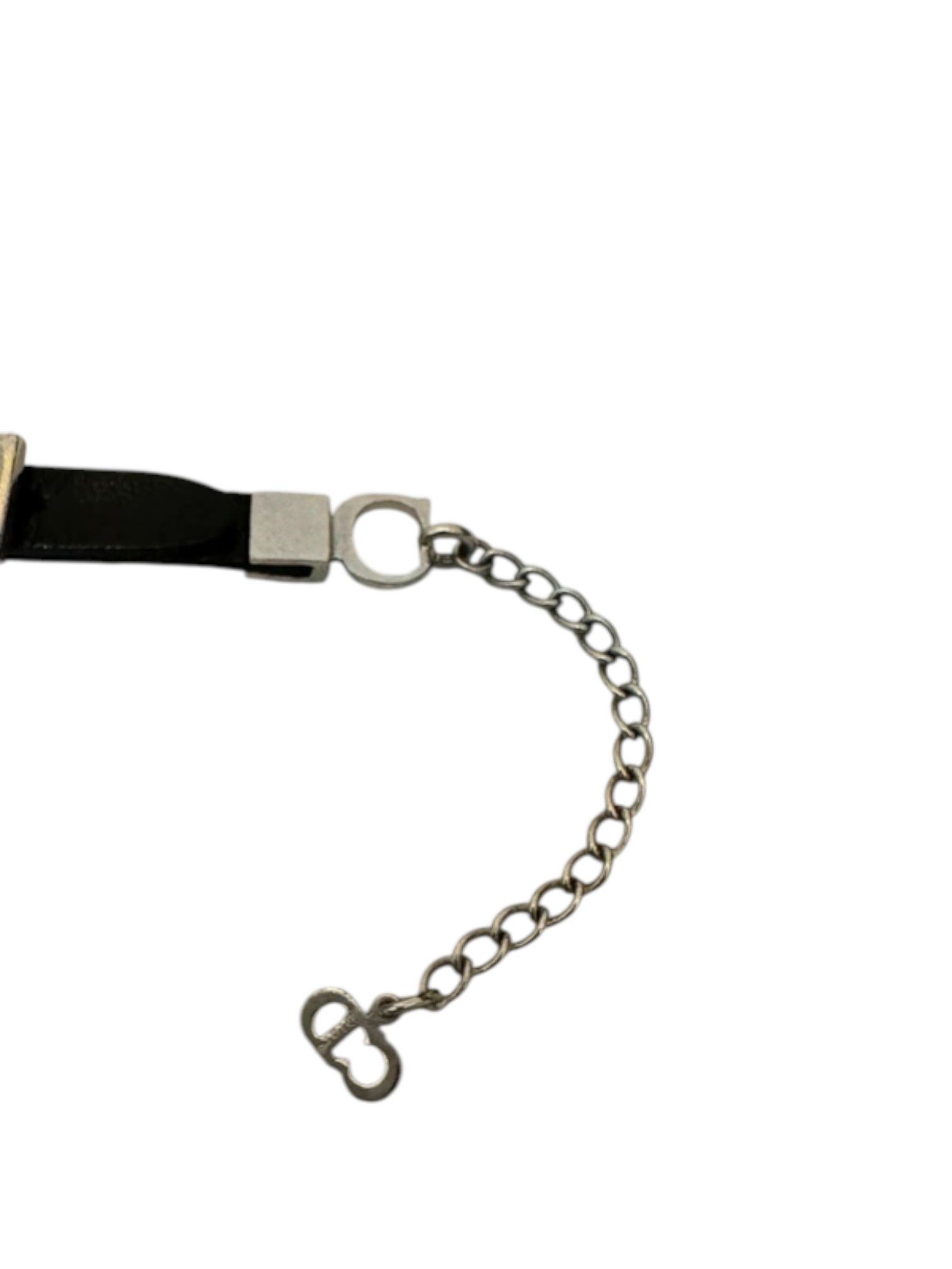 Dior Dior by John Galliano Silver Logo Plate Bracelet Size ONE SIZE - 6 Thumbnail