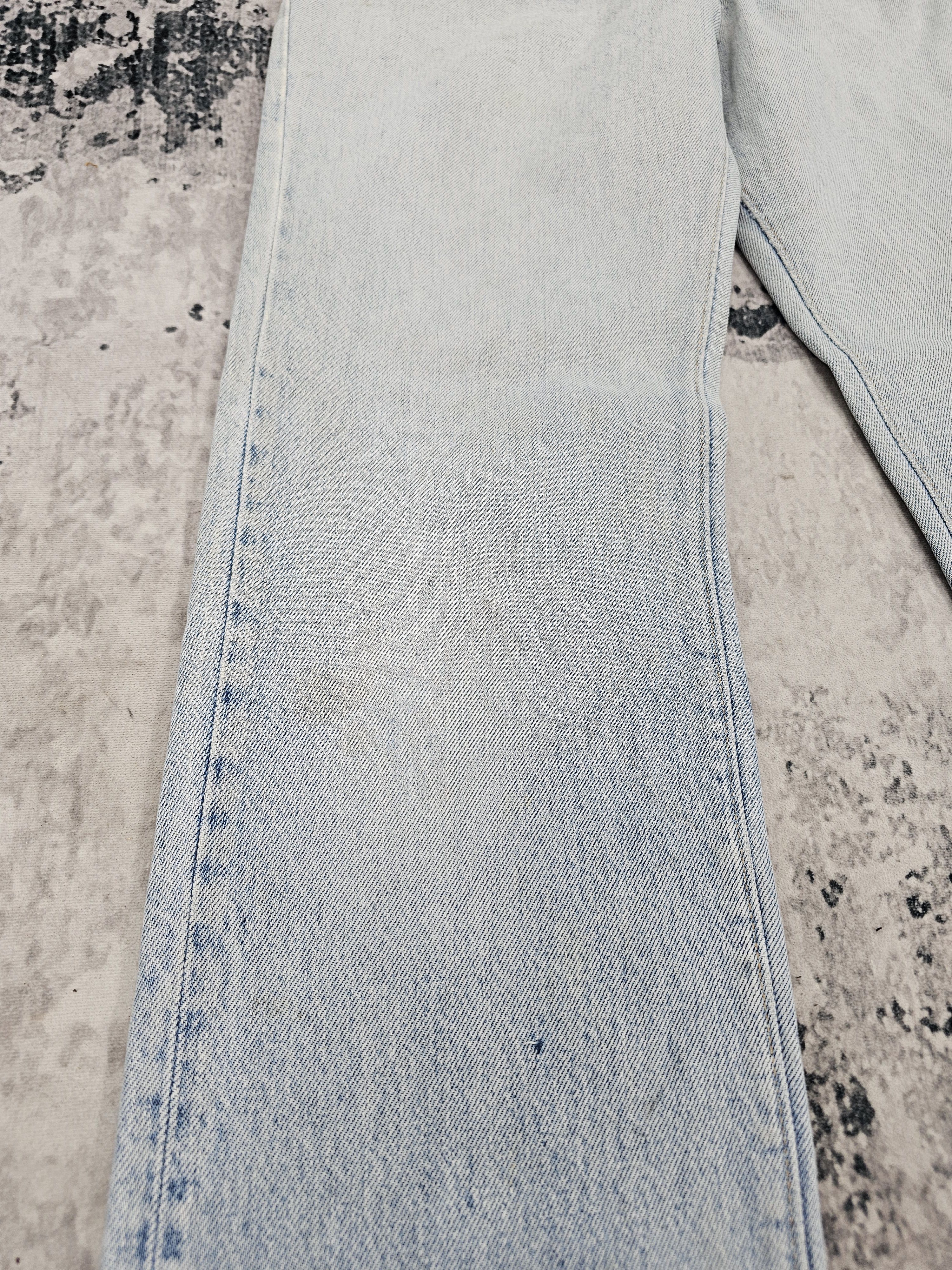 Levi's Vintage Clothing Vtg 90's LEVIS 501 Light Blue Jeans Made In USA L0539 Size US 28 / EU 44 - 6 Thumbnail