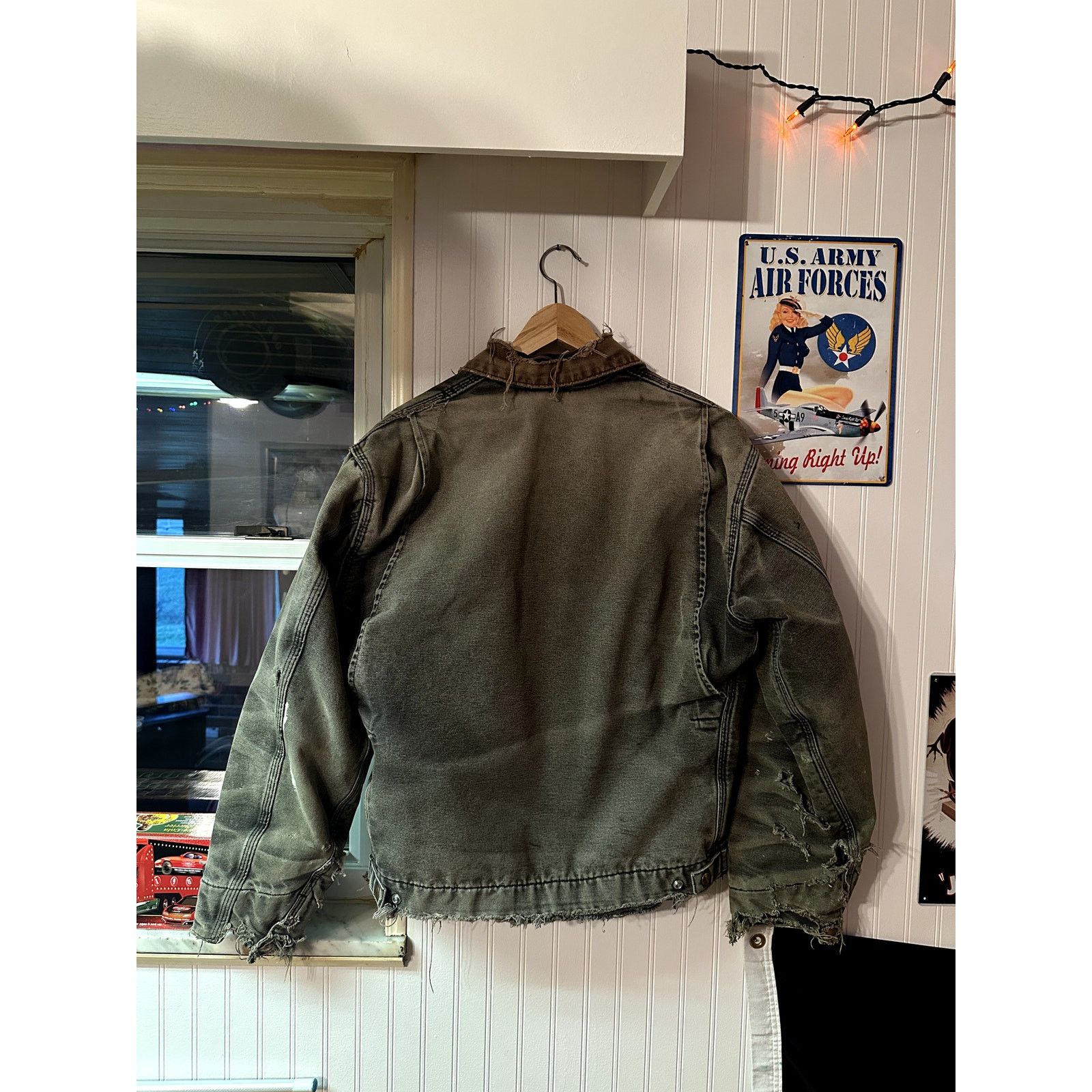 Carhartt Vtg 90s Thrashed Carhartt Black Size M Size US M / EU 48-50 / 2 - 5 Thumbnail