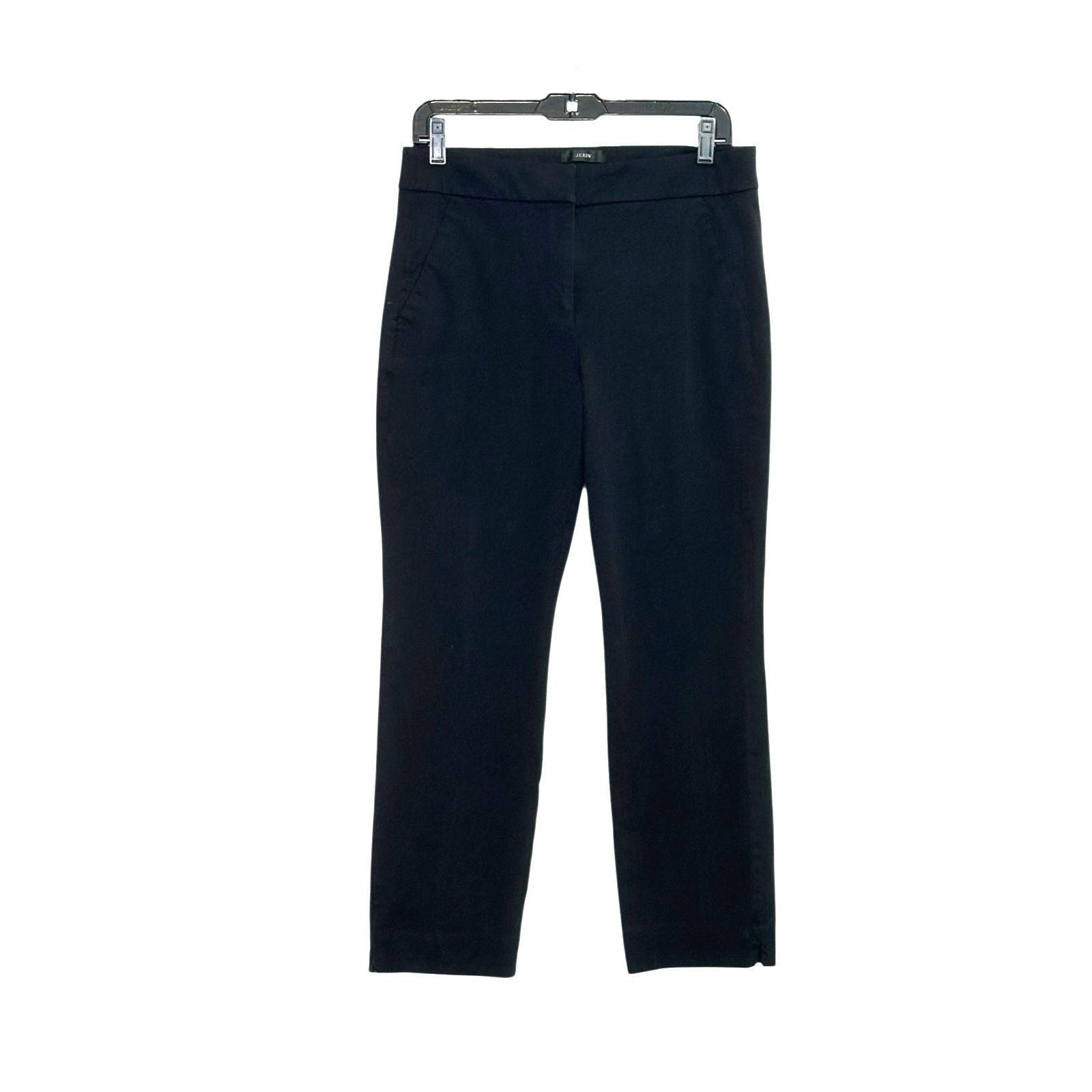 J.Crew J.Crew Remi black straight legs pants size 8 Size 30" / US 8 / IT 44 - 1 Thumbnail