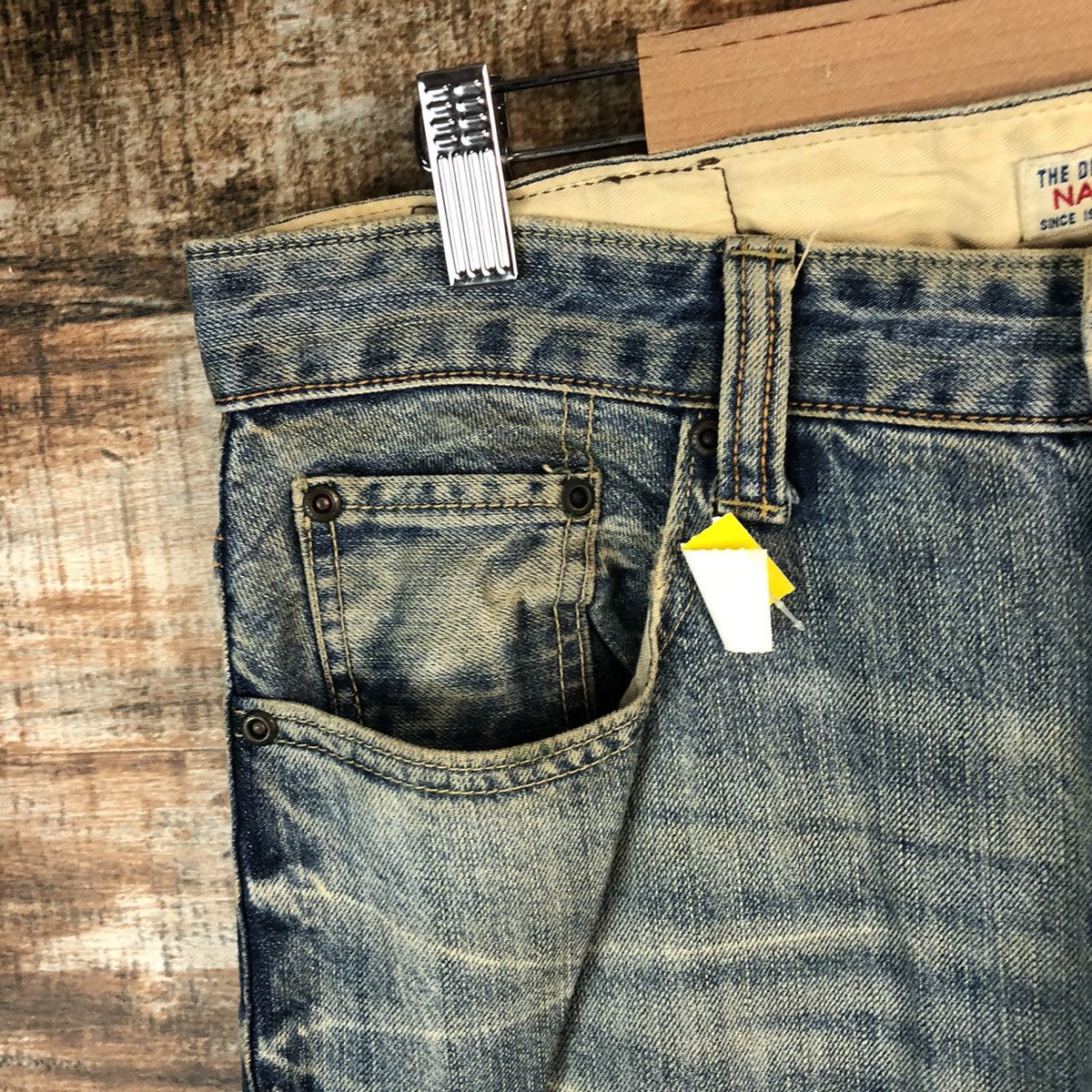 Japanese Brand DLL Navy Blue faded vintage Denim Pants #C206 Size US 32 / EU 48 - 7 Thumbnail