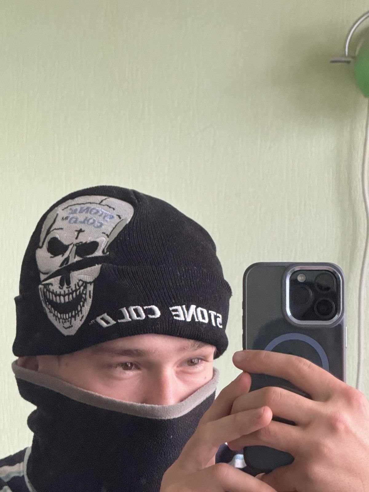 WWF Vintage WWF Stone Cold Skull Beanie Hat Size ONE SIZE - 8 Thumbnail