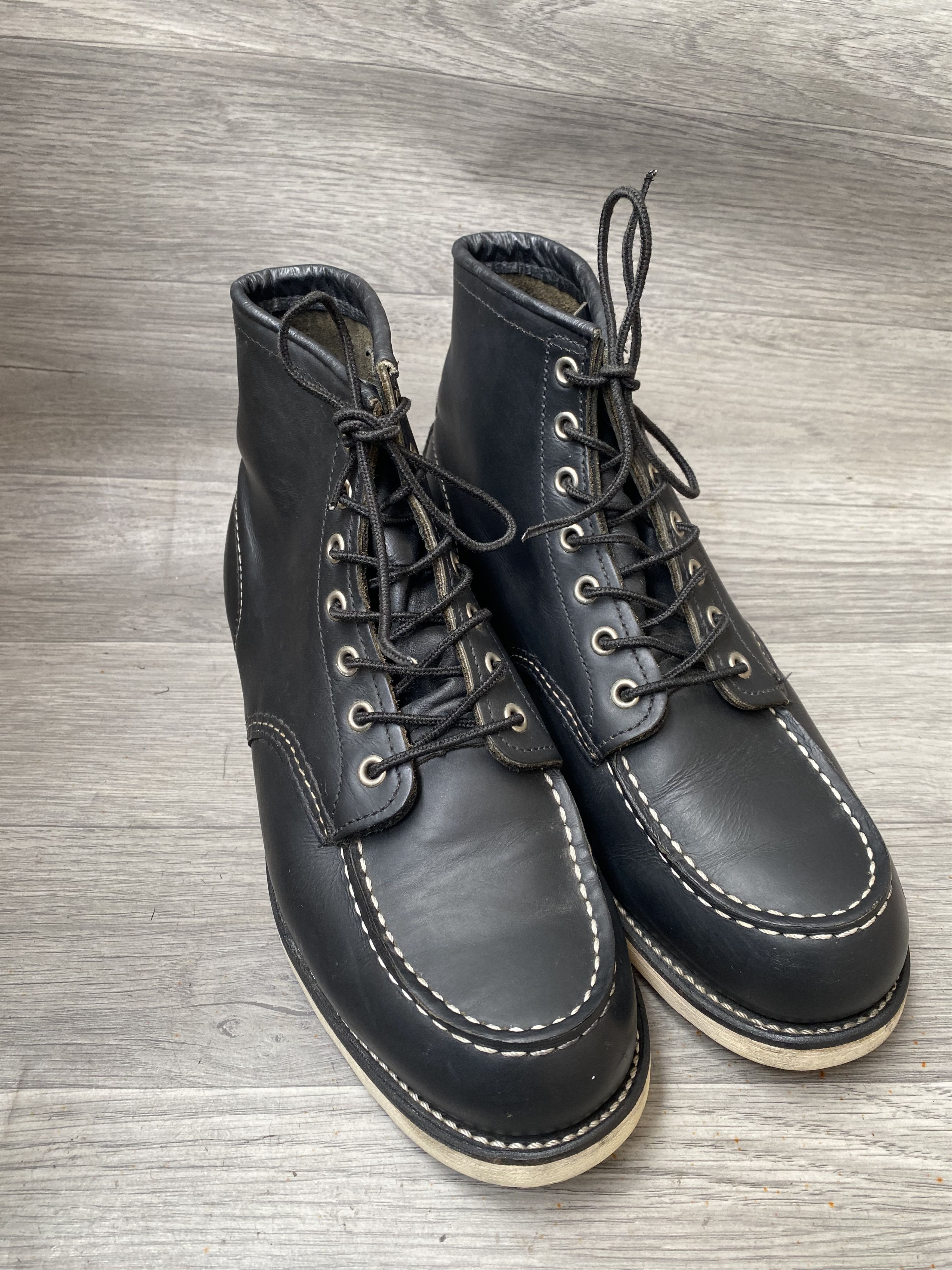 Red Wing Red wing moc-toe black leather boots us 8.5 Size US 8.5 / EU 41-42 - 8 Thumbnail