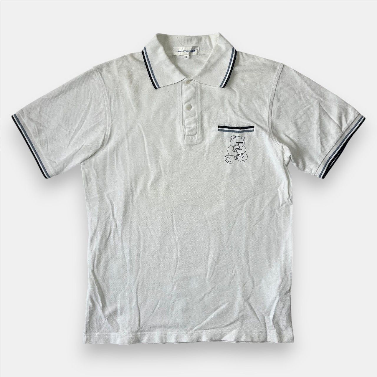 Comme des Garcons × Undercover Comme des Garçons SHIRT x Undercover White Polo Shirt Size US XL / EU 56 / 4 - 1 Thumbnail