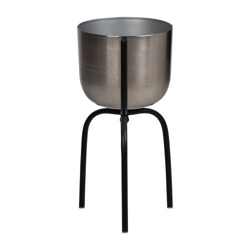 Designer × Homemade METAL 20" PLANTER ON TRIPOD, SILVER/BLACK Size US L / EU 52-54 / 3 - 3 Thumbnail