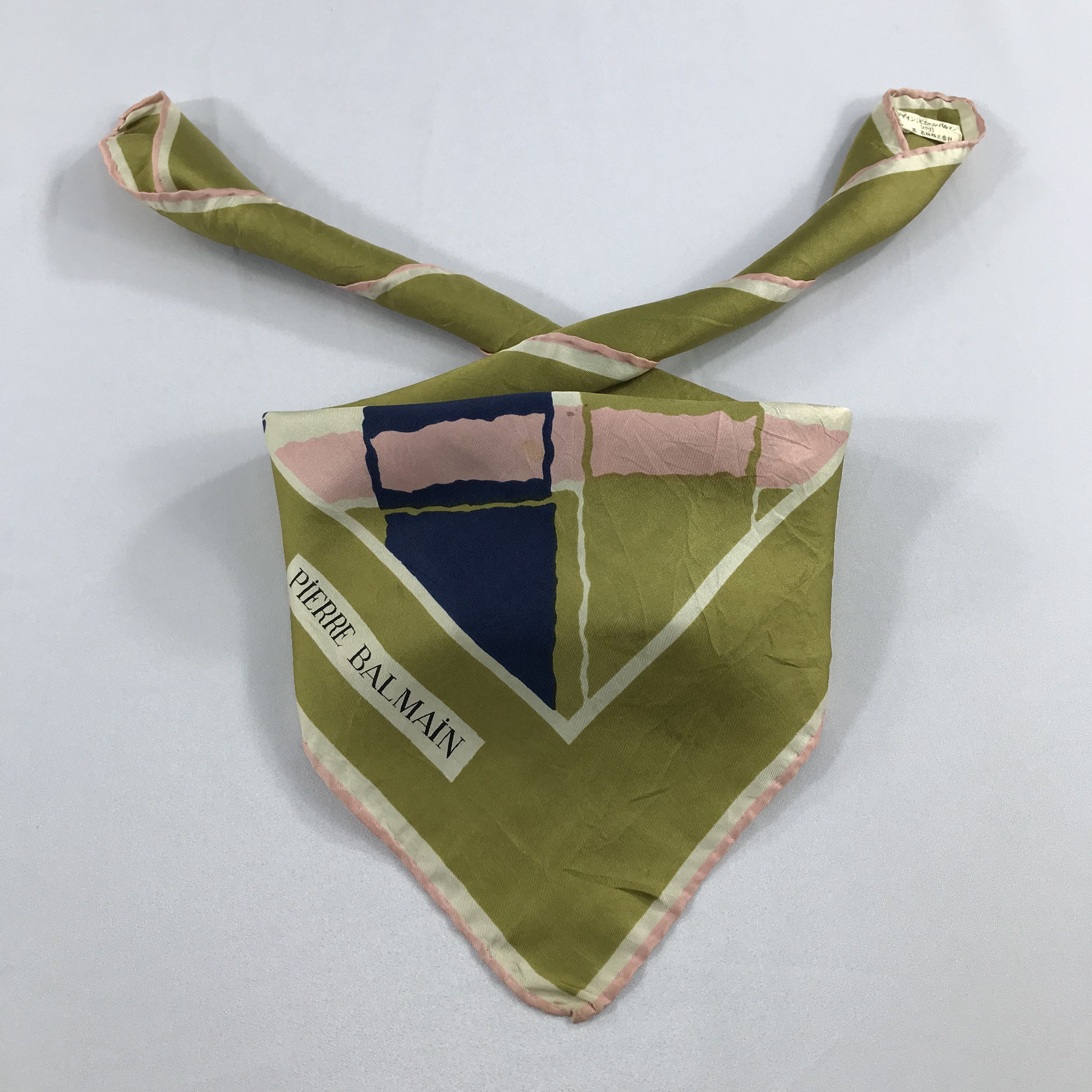 Pierre Balmain × Vintage Pierre Balmain Bandana / Handkerchief / Neckerchief - S2186 Size ONE SIZE - 4 Thumbnail