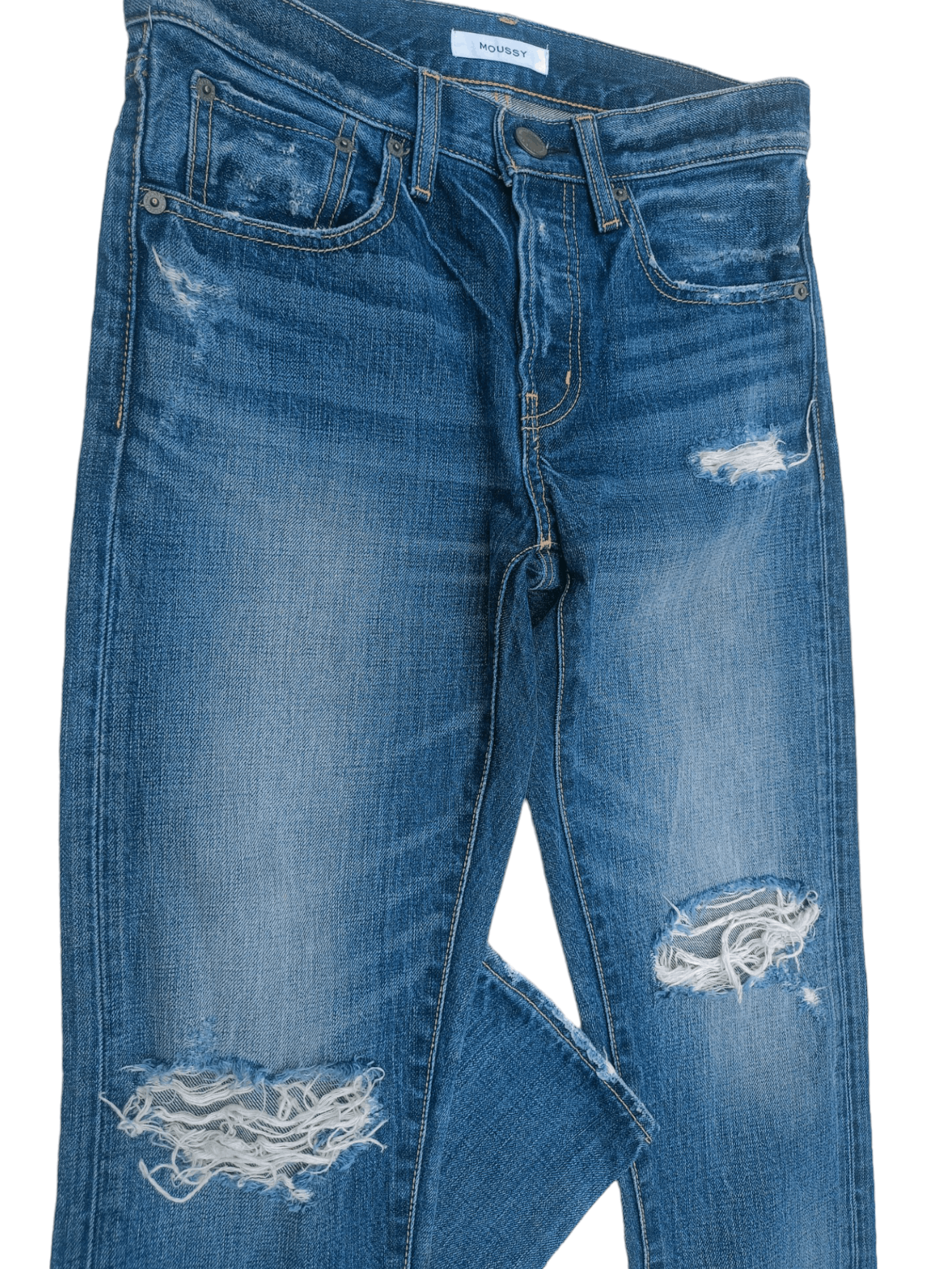 MOUSSY Moussy Distressed Jeans Size US 30 / EU 46 - 2 Thumbnail