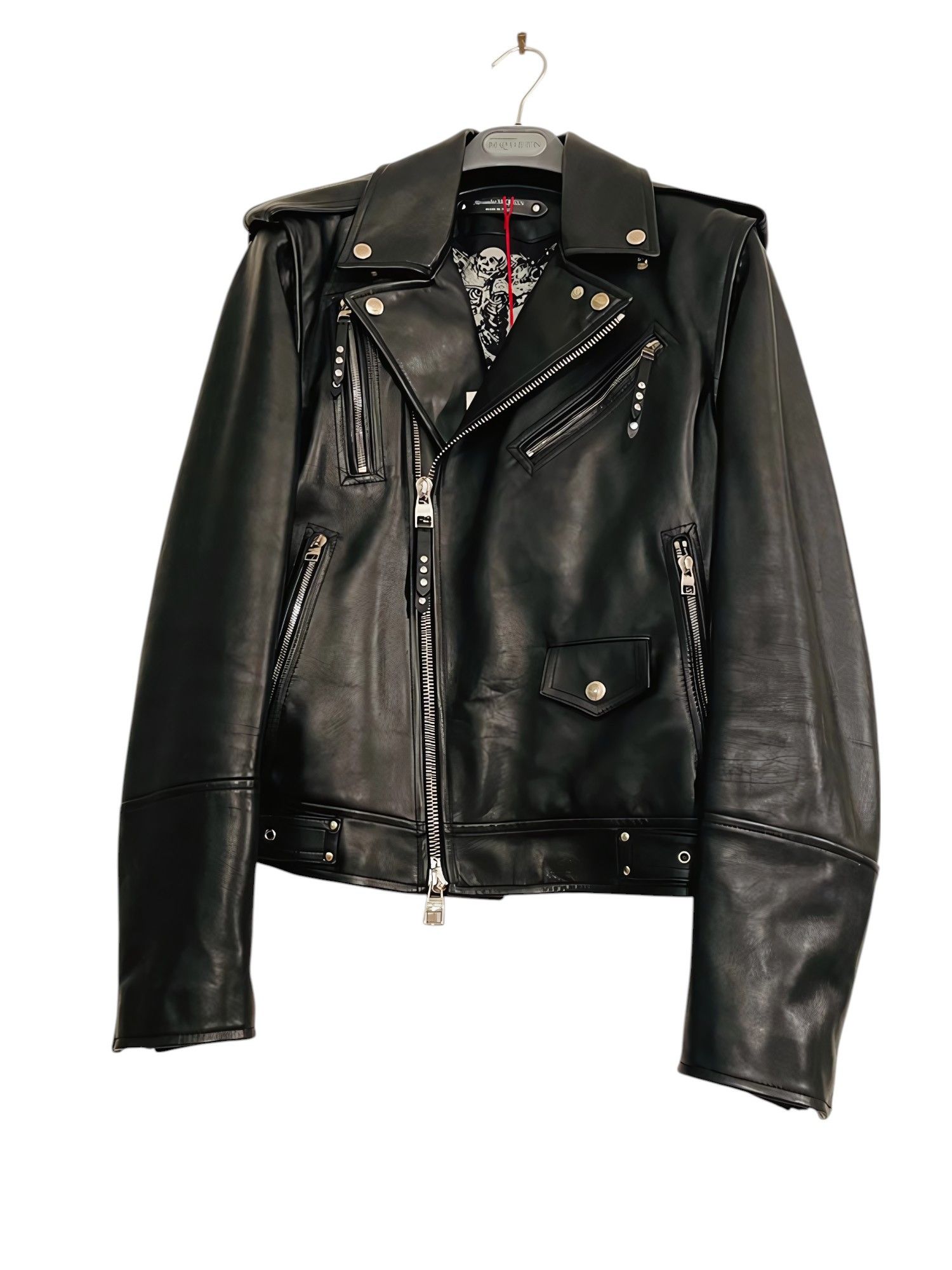 Mcqueen Runway Mcq Leather Jacket Leather Jacket Alexander McQueen