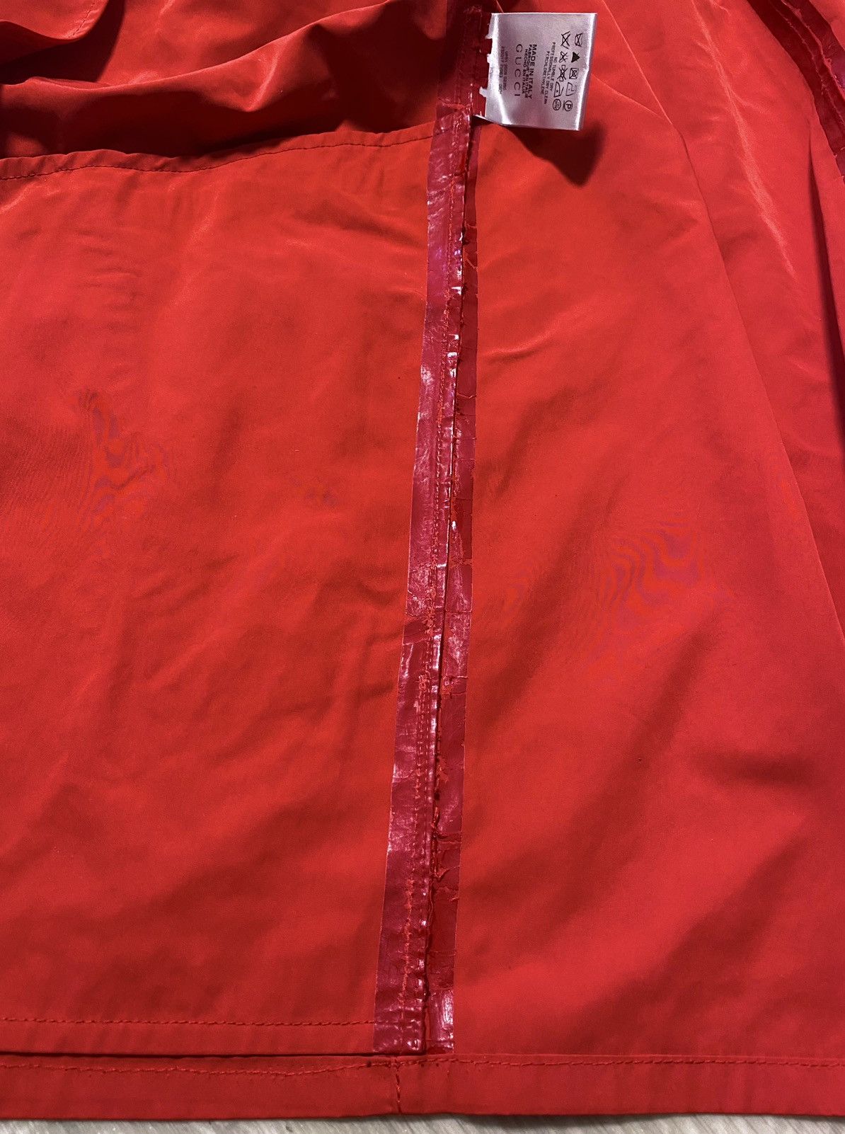 Gucci Gucci 2009 Red Polyester Trench Coat Water/Windproof Jacket Size XS / US 0-2 / IT 36-38 - 23 Thumbnail