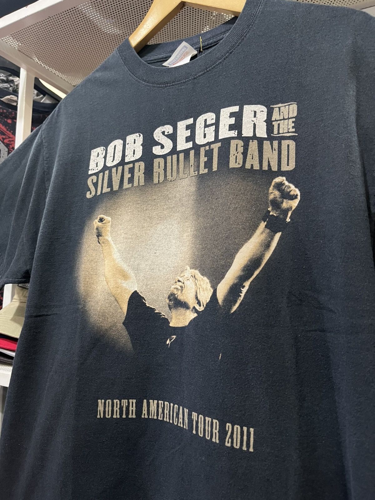 Vintage Bob Seger North American Tour Shirt 2011 Size US L / EU 52-54 / 3 - 3 Thumbnail