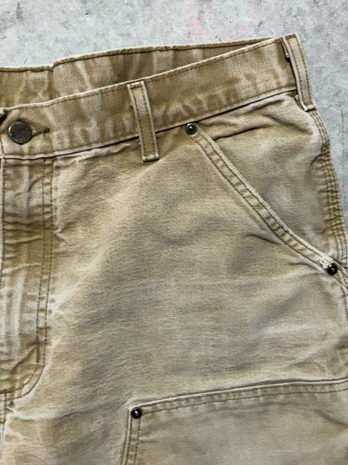 Carhartt × Vintage Carhartt Double Knee Carpenter Jeans 35X32 Size US 35 - 3 Thumbnail