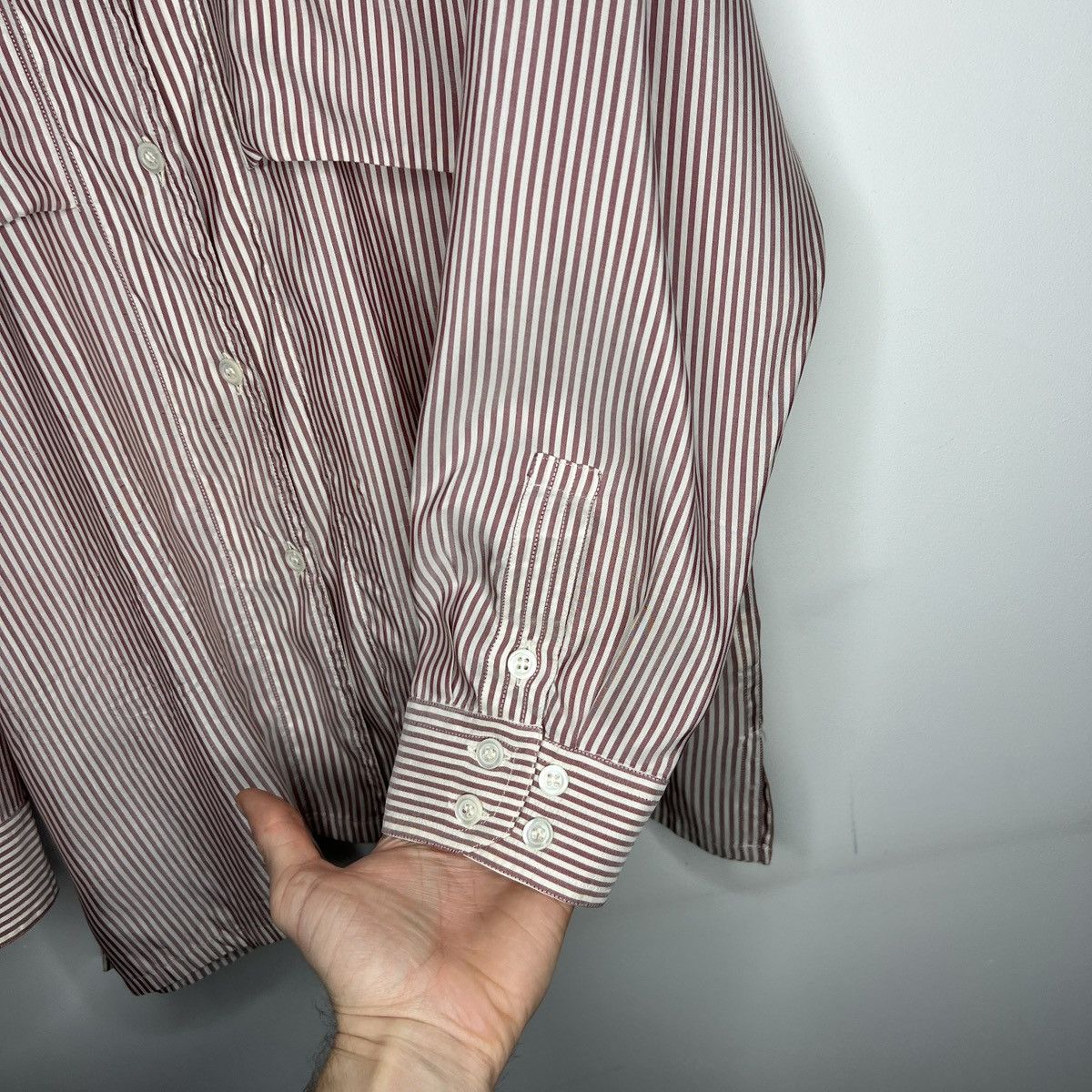 Jil Sander Vintage 90s Jil Sander Silk Shirt Button Up Size M / US 6-8 / IT 42-44 - 7 Thumbnail