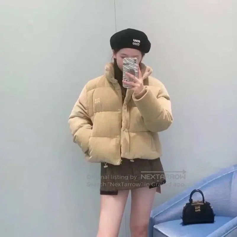 Miu Miu Miu Miu Brown Cotton Women's Puffer Jacket . Size XS / US 0-2 / IT 36-38 - 9 Thumbnail