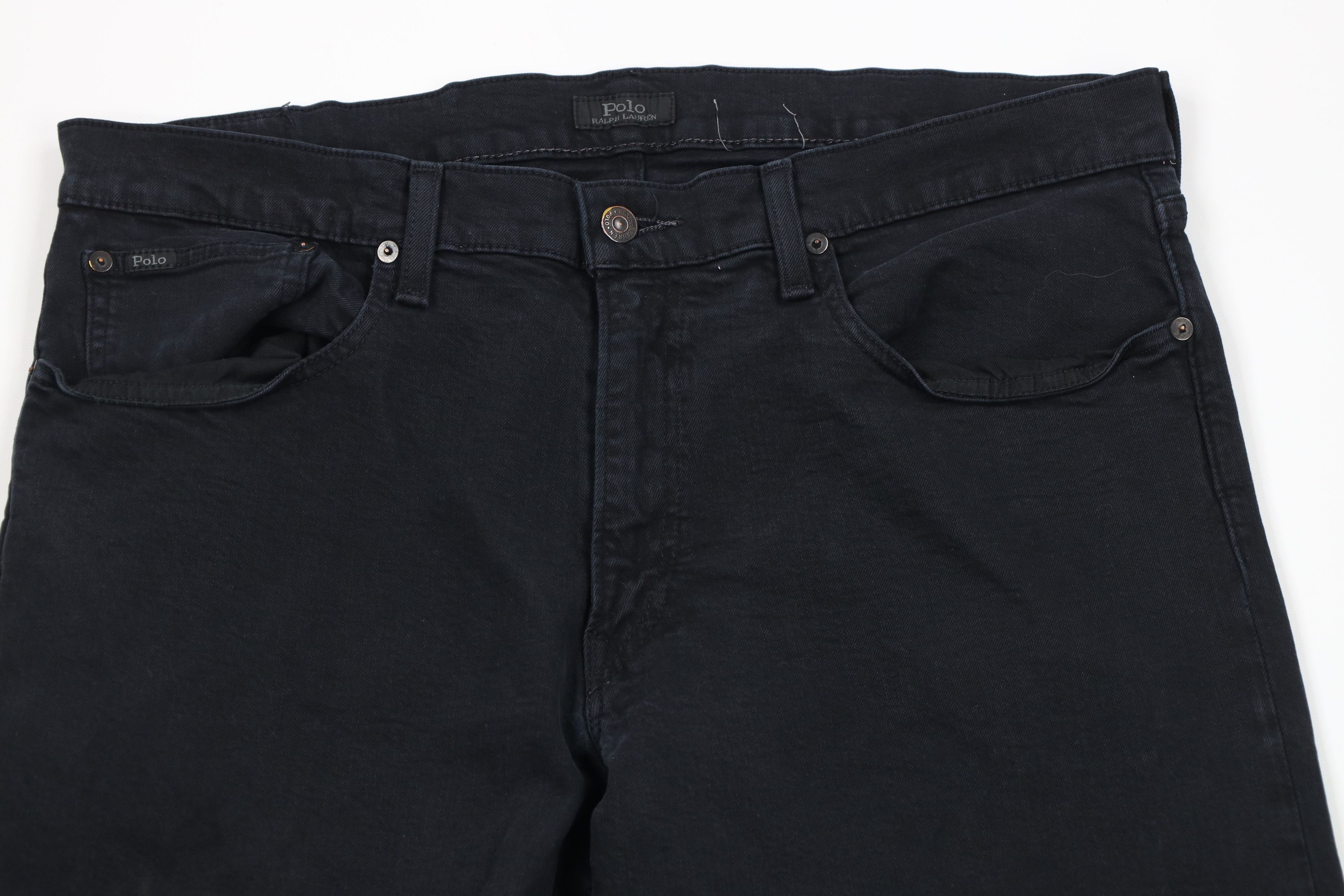 Ralph Lauren × Vintage Vintage Ralph Lauren Relaxed Straight Leg Jeans Black Size US 36 / EU 52 - 2 Thumbnail