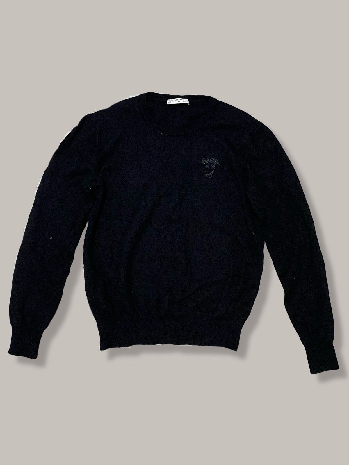 Versace Versace Wool Sweater Medusa Logo Crewneck Size US M / EU 48-50 / 2 - 1 Thumbnail