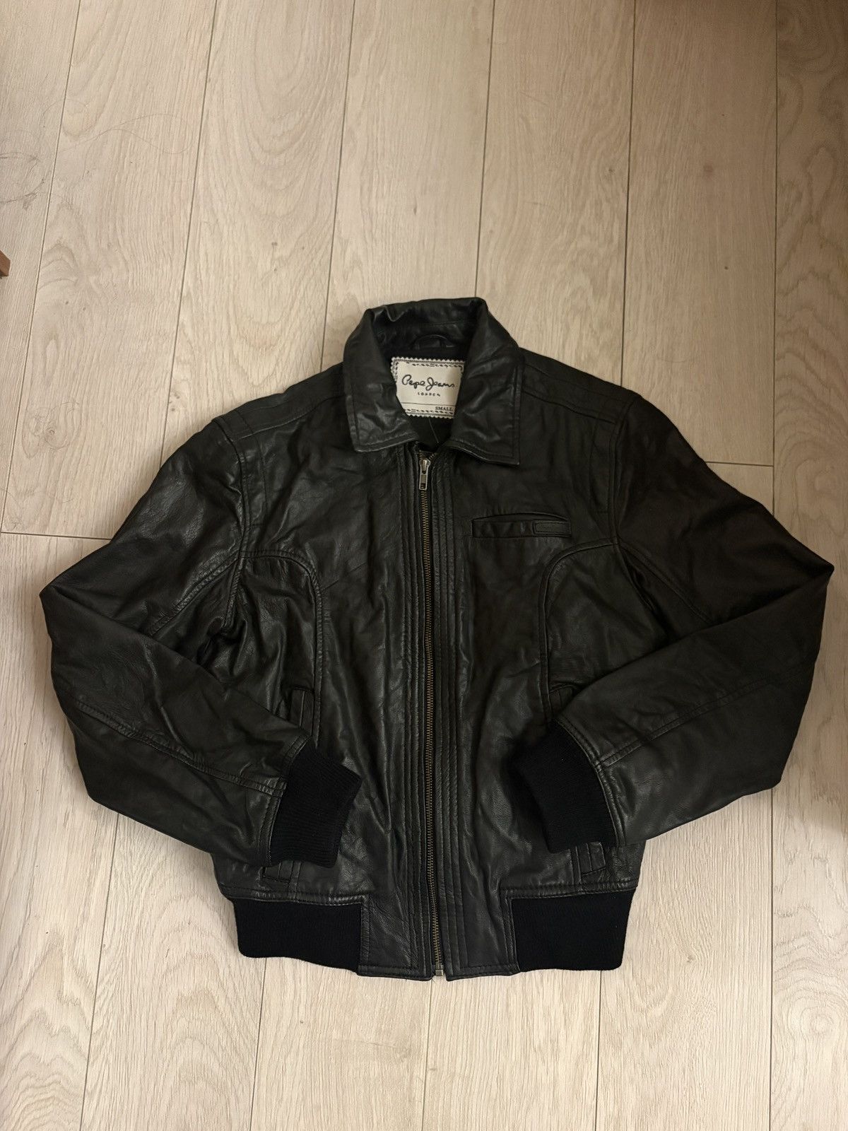 Pepe Jeans Leather Jacket Pepe Jeans London vintage new massa Size S / US 4 / IT 40 - 1 Thumbnail