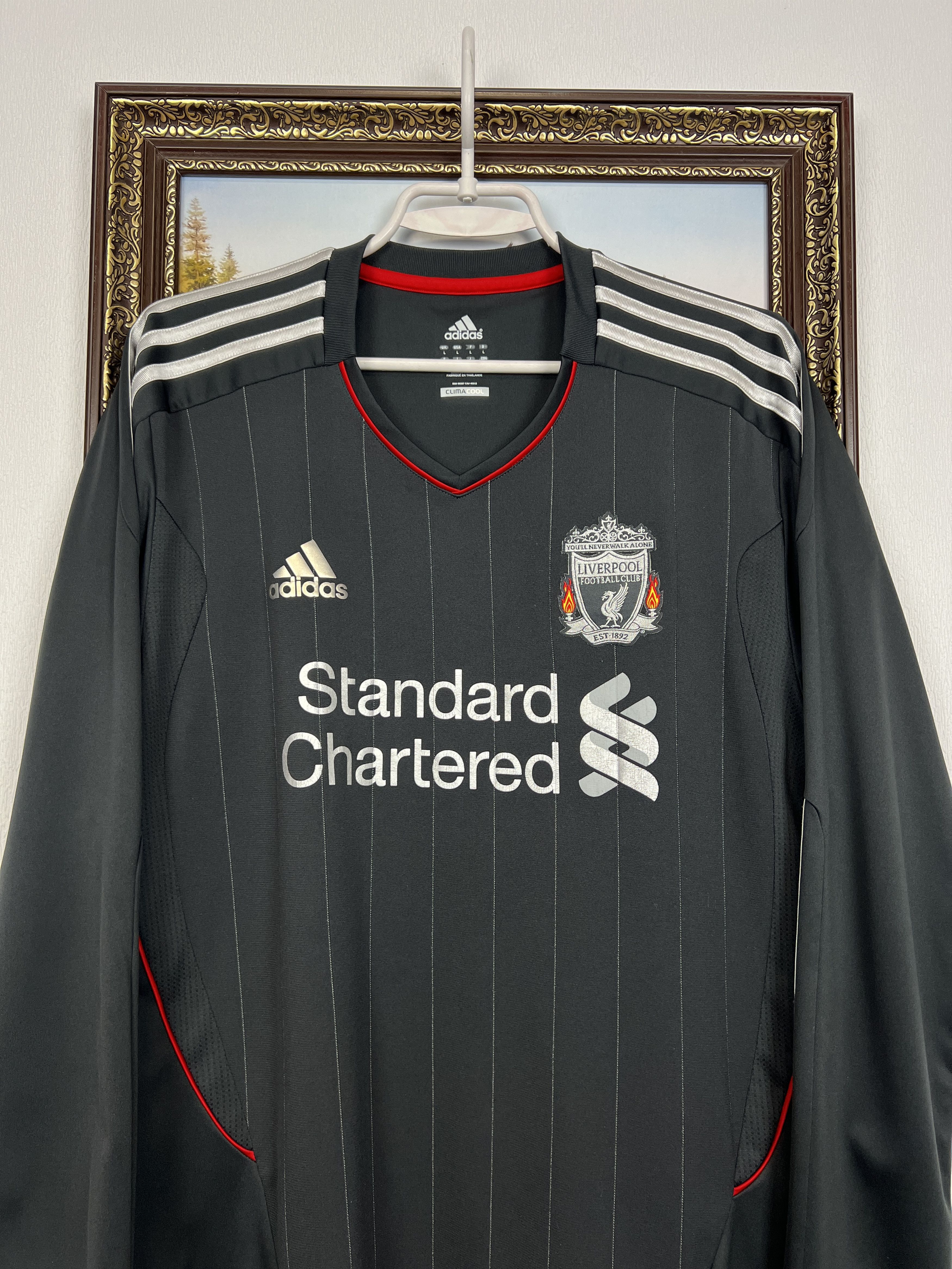 Adidas Liverpool football shirt Soccer Adidas Long Sleeve Tee Size US L / EU 52-54 / 3 - 2 Thumbnail