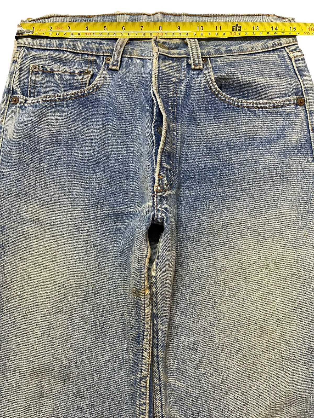 Levi's Vintage 80s Levis 501 Mud Wash Distress Style Jeans Size US 30 / EU 46 - 12 Thumbnail