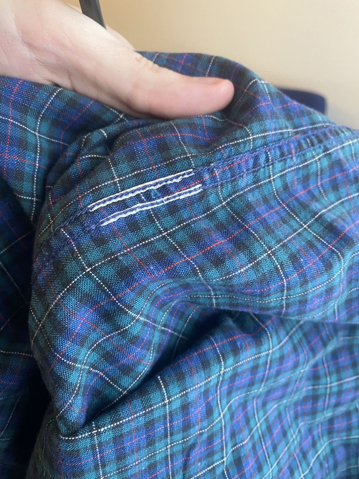 Wrangler Vintage western tartan shirt button up Size US L / EU 52-54 / 3 - 4 Thumbnail