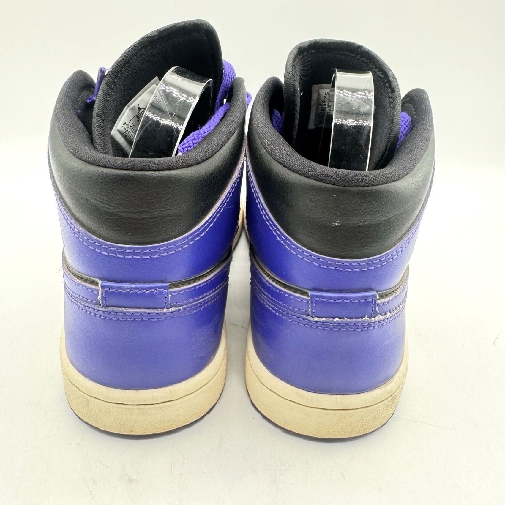 Jordan Brand Nike Air Jordan Women’s 7.5 1 Mid Dark Concord Purple Black Sneaker Size US 8 / IT 38 - 5 Thumbnail