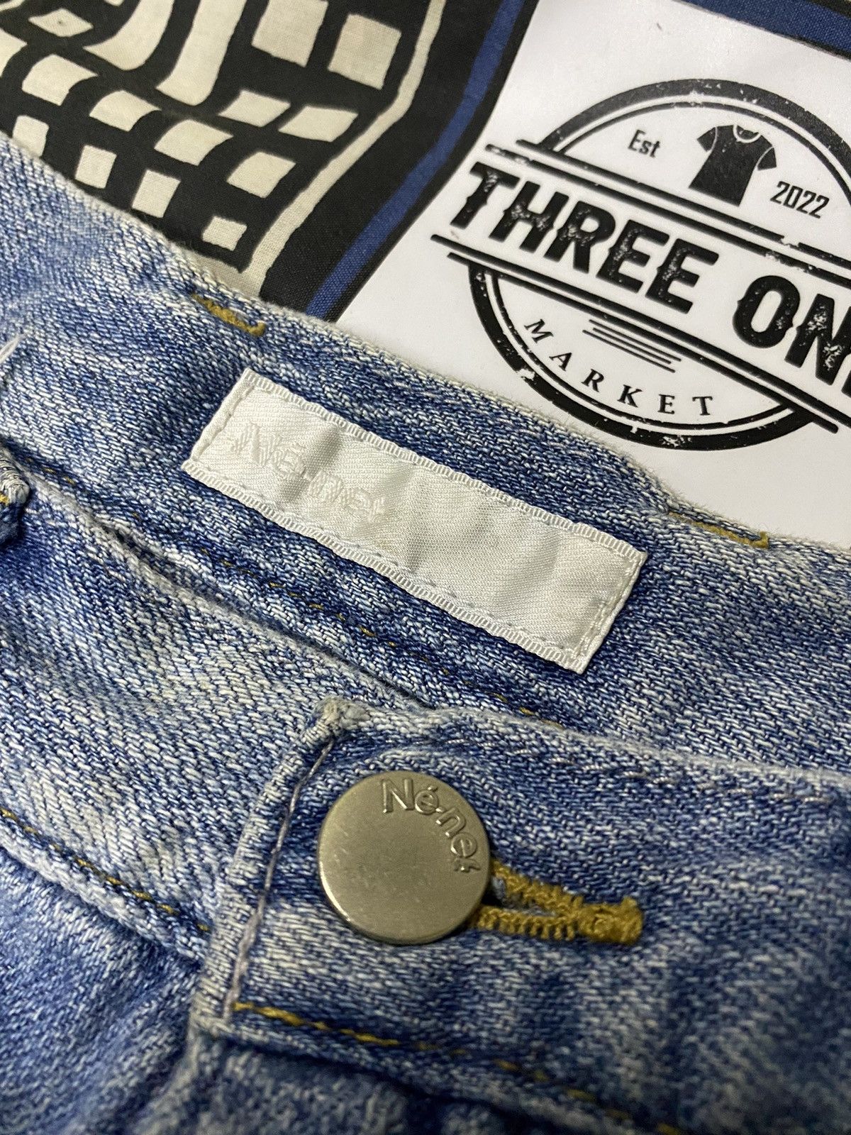 Issey Miyake × Japanese Brand × Ne-Net Ne-net issey miyake patcwork art jeans Size US 30 / EU 46 - 6 Thumbnail