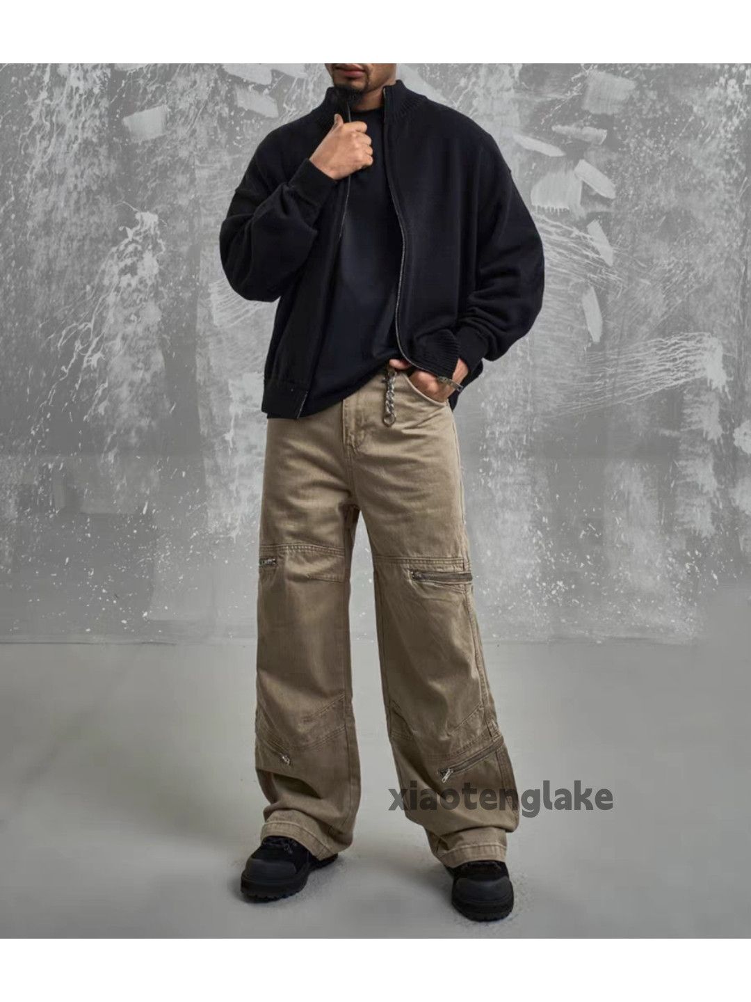 Designer × Japanese Brand × Vintage washed faded utility skate hiphop zipper cargo pants Size US 28 / EU 44 - 5 Thumbnail