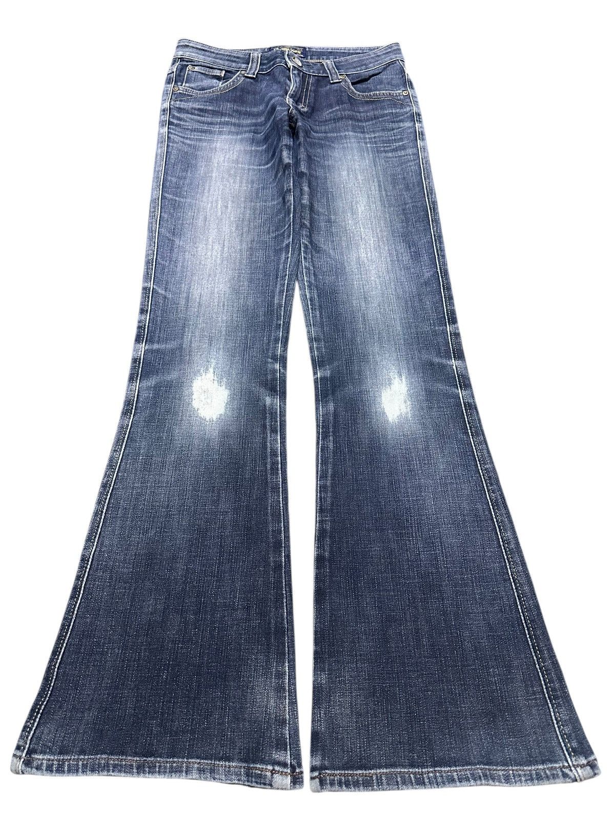 Edwin × Japanese Brand Vintage Edwin Something With WideLeg Bootcut Style Faded Size US 28 / EU 44 - 1 Thumbnail