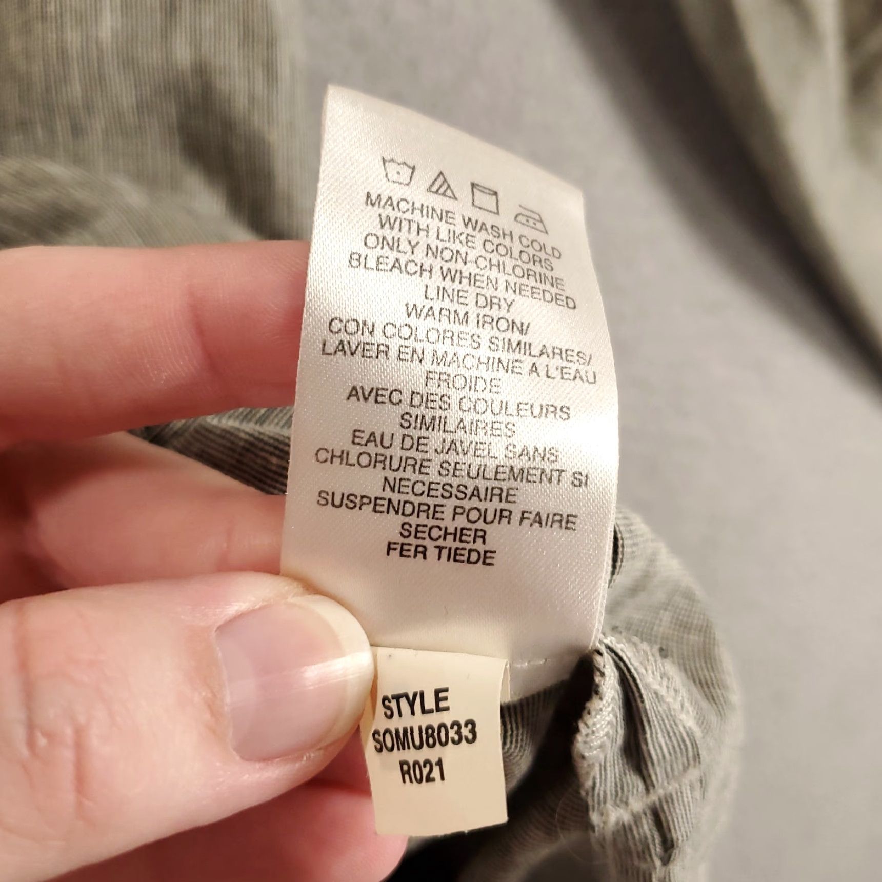 Vintage Sigrid Olsen Tunic Shirt Womens 12 Gray Linen Blend Button Up Top Longline Size XL / US 12-14 / IT 48-50 - 7 Thumbnail