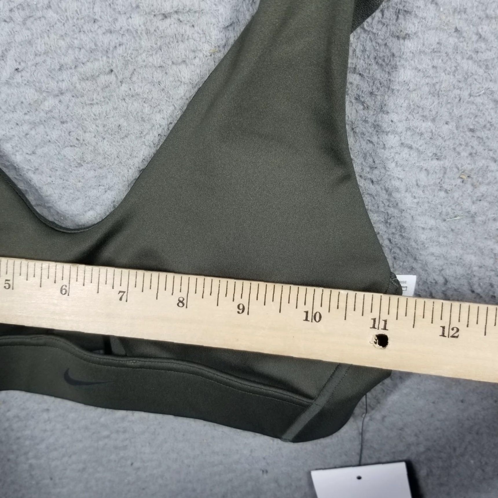 Nike Nike Dri-FIT Sports Bra Womens XS Olive Green Indy Plunge Cutout DV9837-325 Size ONE SIZE - 5 Thumbnail