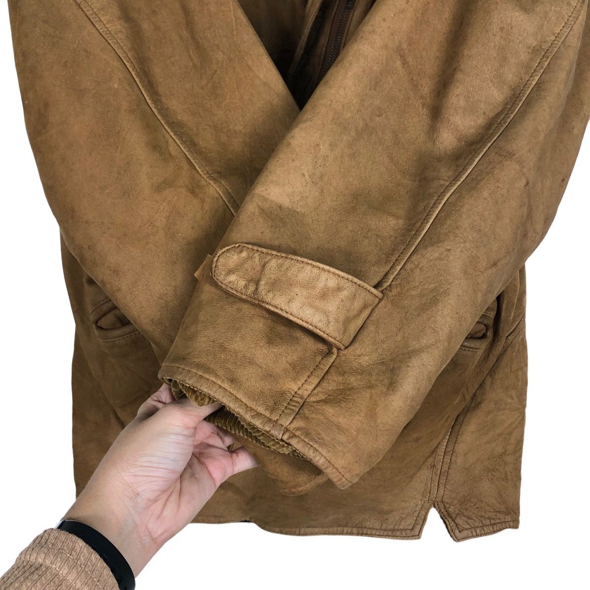 Japanese Brand 🔥Vintage Genuine Leather Jacket Mitsumine Issey Miyake Size US M / EU 48-50 / 2 - 13 Thumbnail