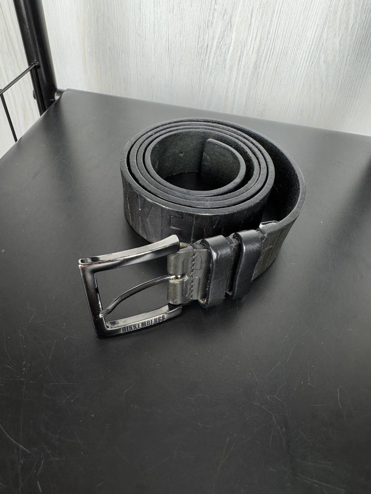 Dirk Bikkembergs Bikkembergs Dirk DB black monogram logo leather belt Size ONE SIZE - 4 Thumbnail