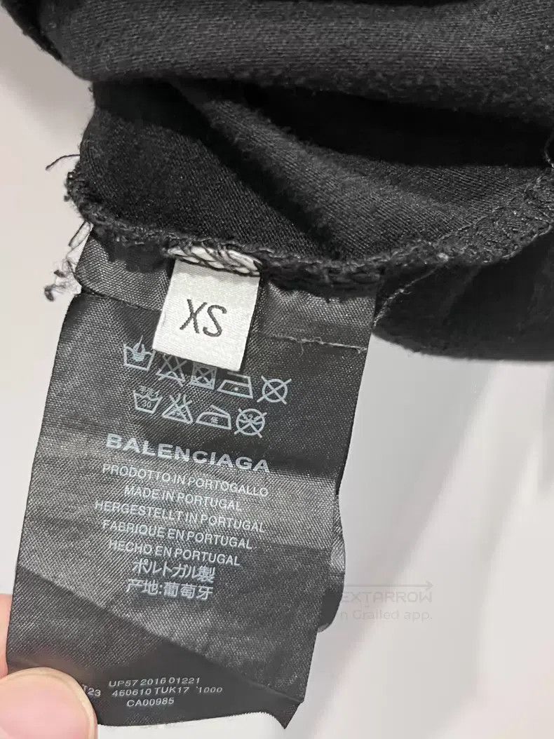 Balenciaga Balenciaga Black and Red Wheat Logo Short Sleeve T-Shirt Size US XS / EU 42 / 0 - 6 Thumbnail