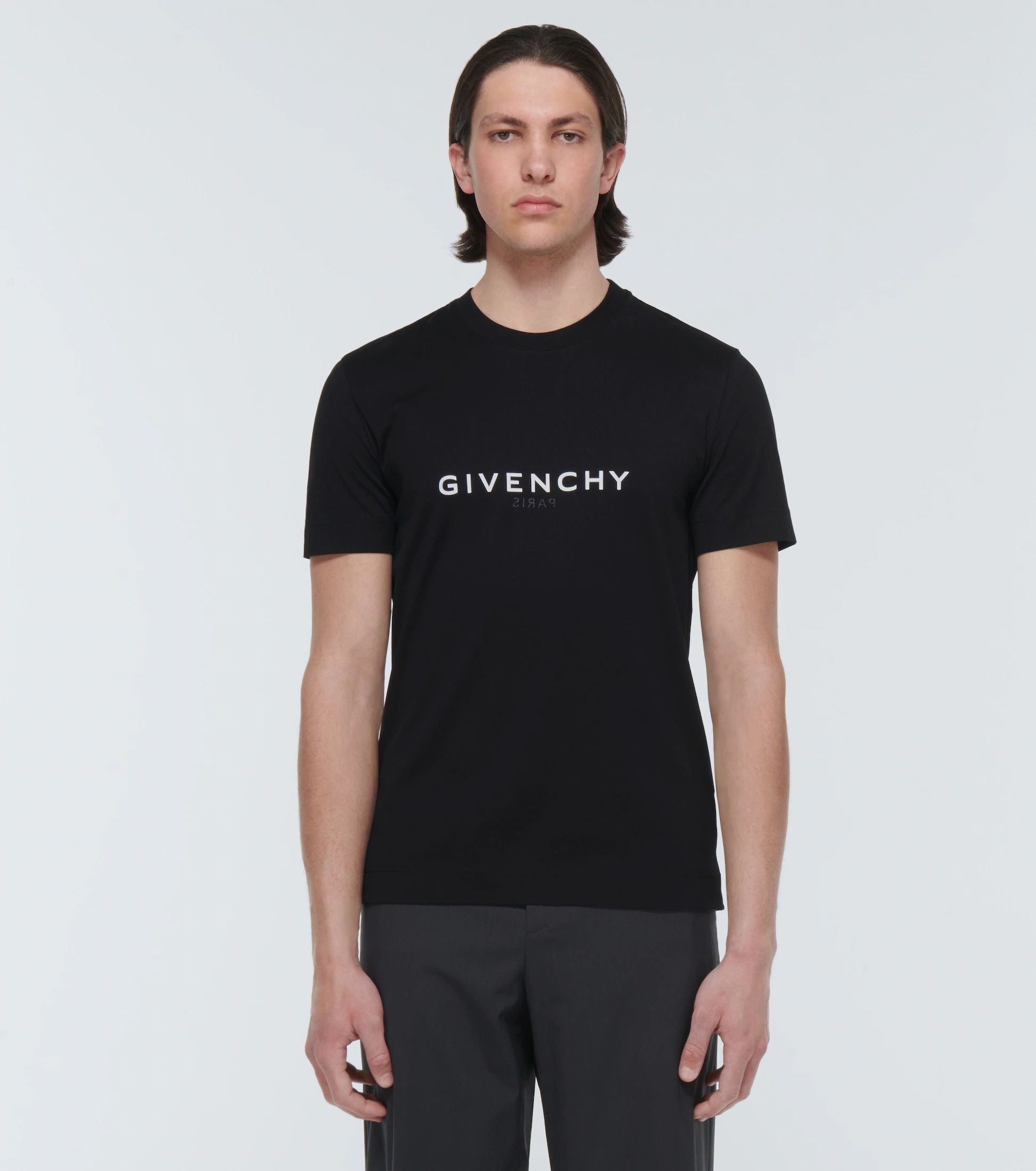 Givenchy Black Reverse Logo T-shirt Size US L / EU 52-54 / 3 - 2 Thumbnail