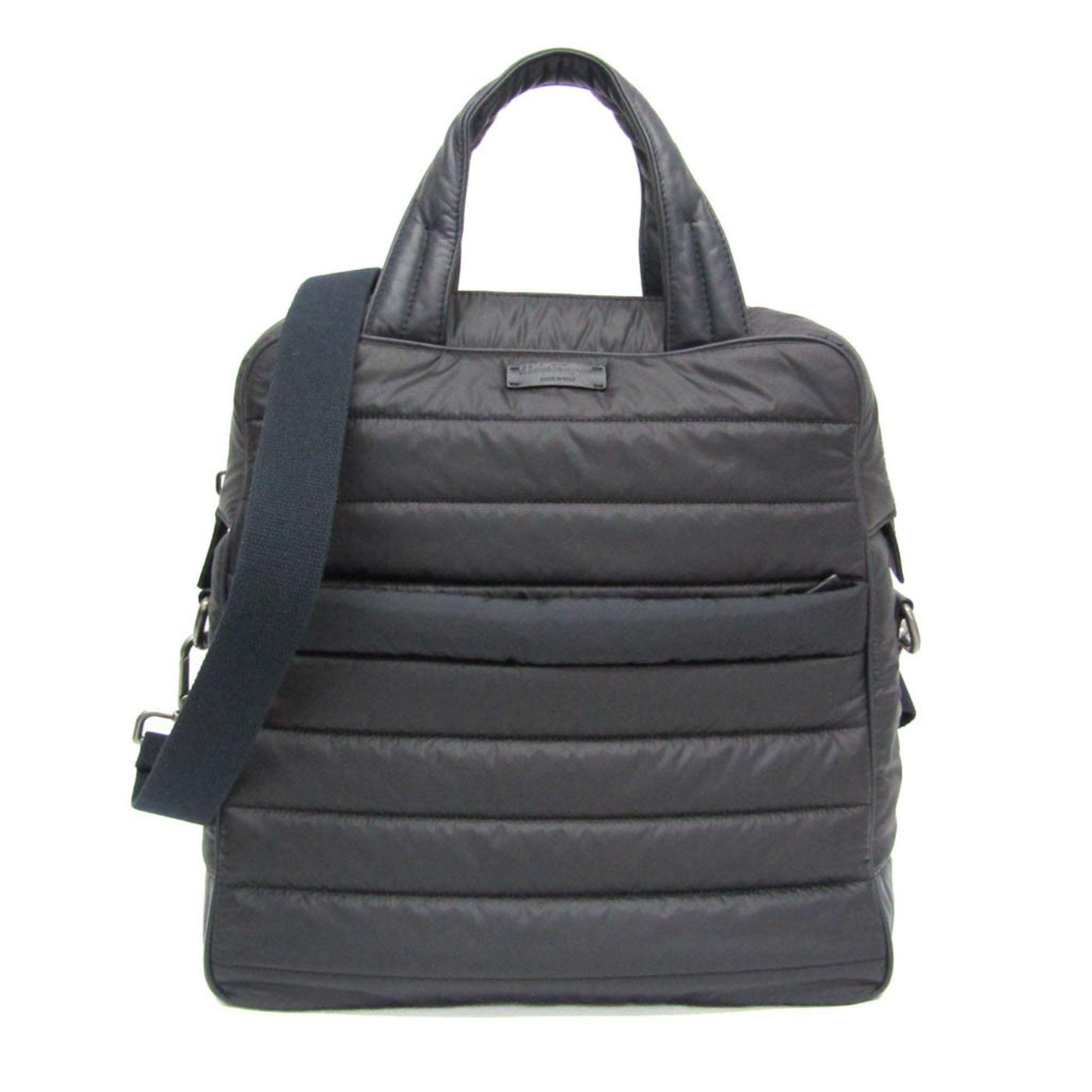 Salvatore Ferragamo Salvatore Ferragamo Quilting FZ-24 9739 Men,Women Nylon Shoulder Bag Dark Navy Size ONE SIZE - 1 Thumbnail