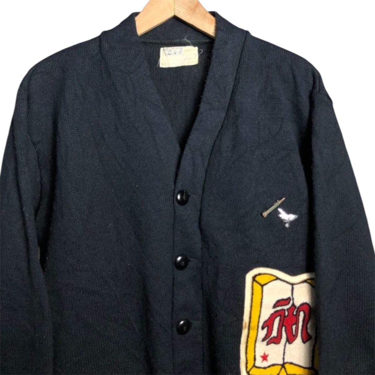Dehen 1920 Dehen 50s Cardigan Woll – Navy Size US L / EU 52-54 / 3 - 3 Thumbnail